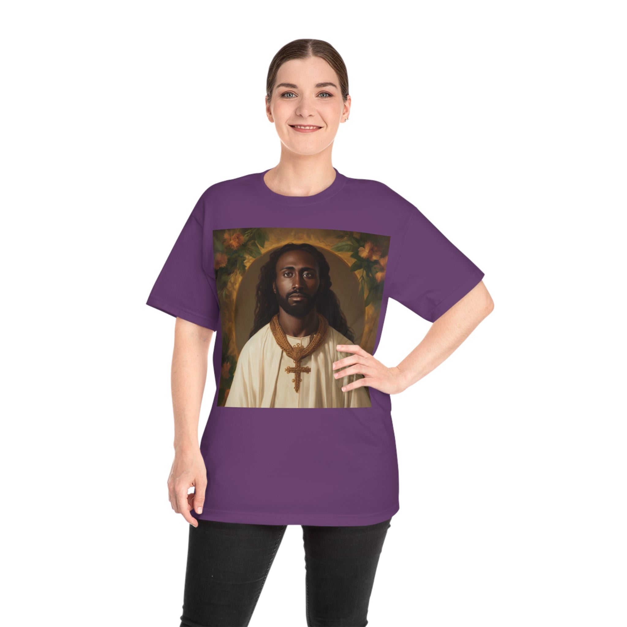 Unity in Faith: ' Classic Painting of African Descent Jesus' Unisex Hammer™ T-Shirt - Celebrate Diversity in Spirituality with a Groundbreaking Art-Inspired Design