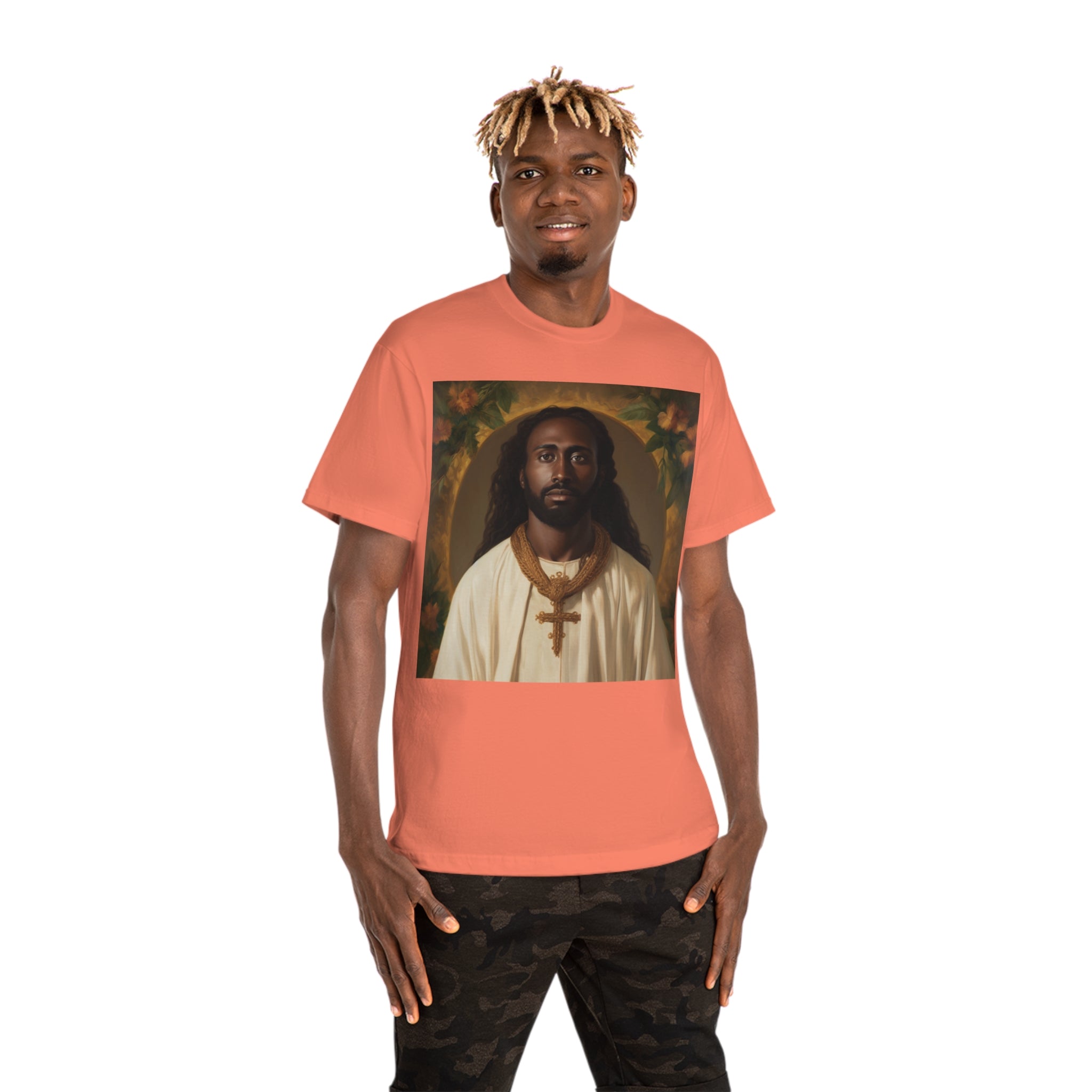 Unity in Faith: ' Classic Painting of African Descent Jesus' Unisex Hammer™ T-Shirt - Celebrate Diversity in Spirituality with a Groundbreaking Art-Inspired Design