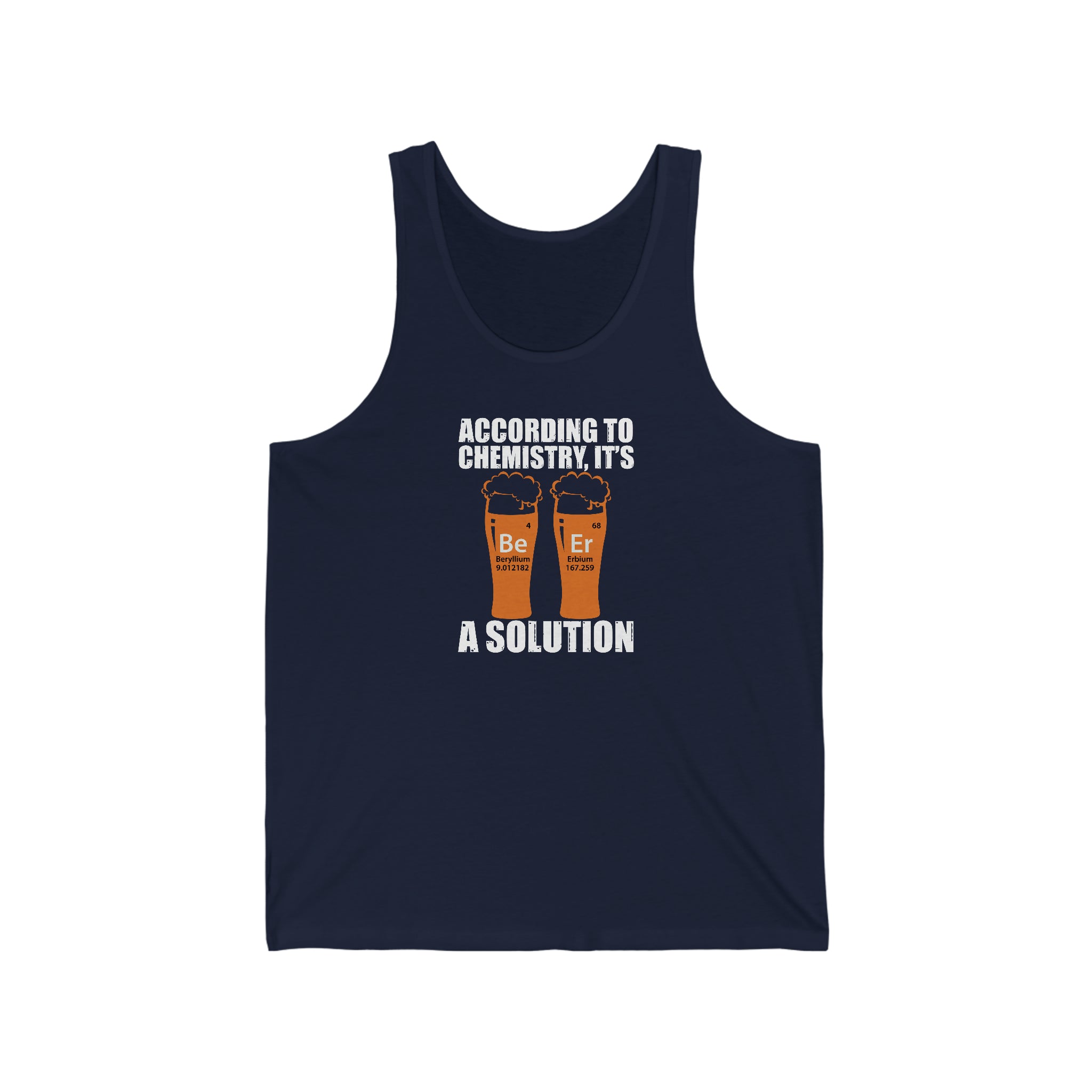 Funny Gift  Beer Periodic Table Tank-Top | Funny Science-Themed Tank for Beer Enthusiasts Gift for Her Birthday Present for Wife Anniversary