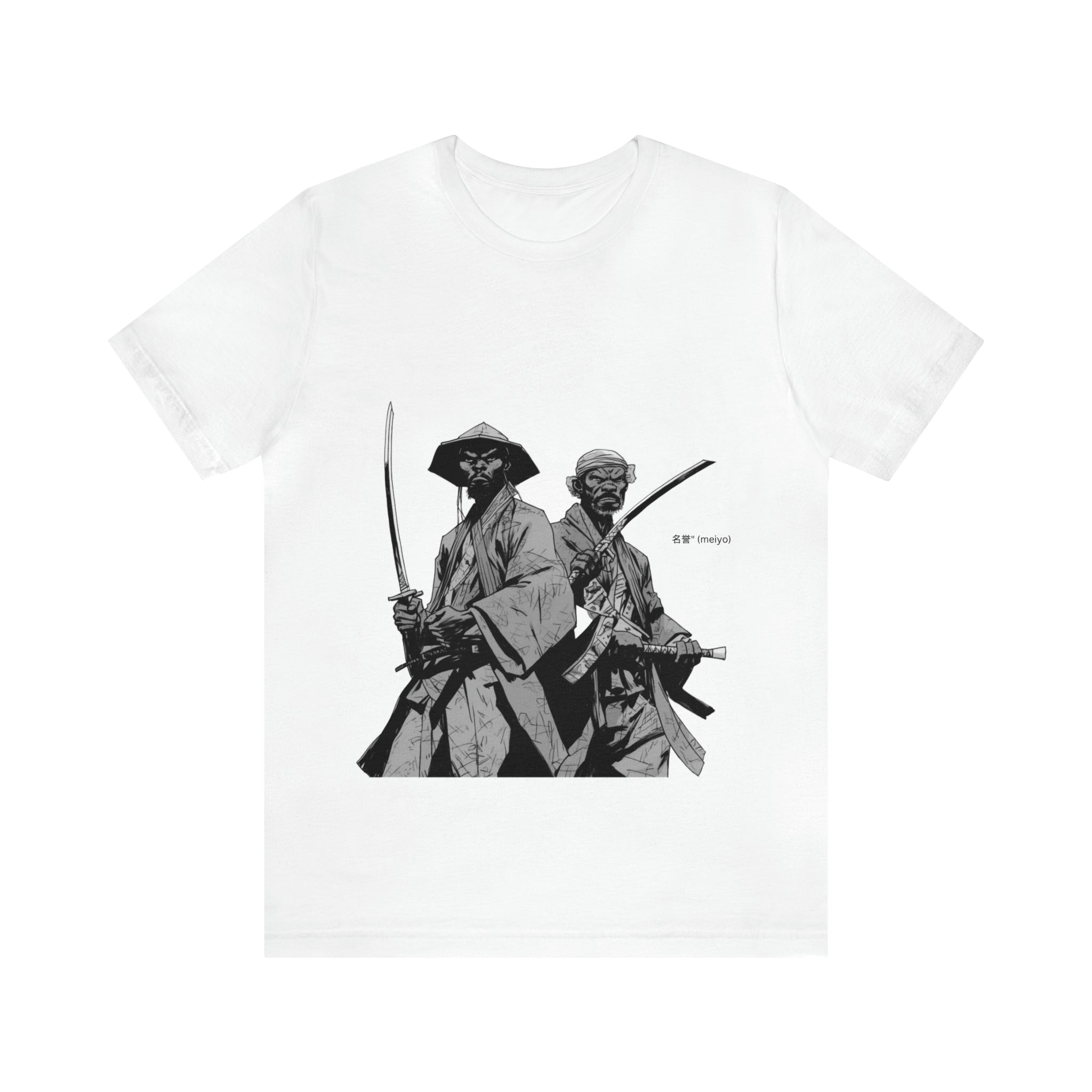 Unisex Jersey Short Sleeve Tee-- Honor and Prestige Samurai Anime, Japanese Art Comfortable Gift for Men/Boys