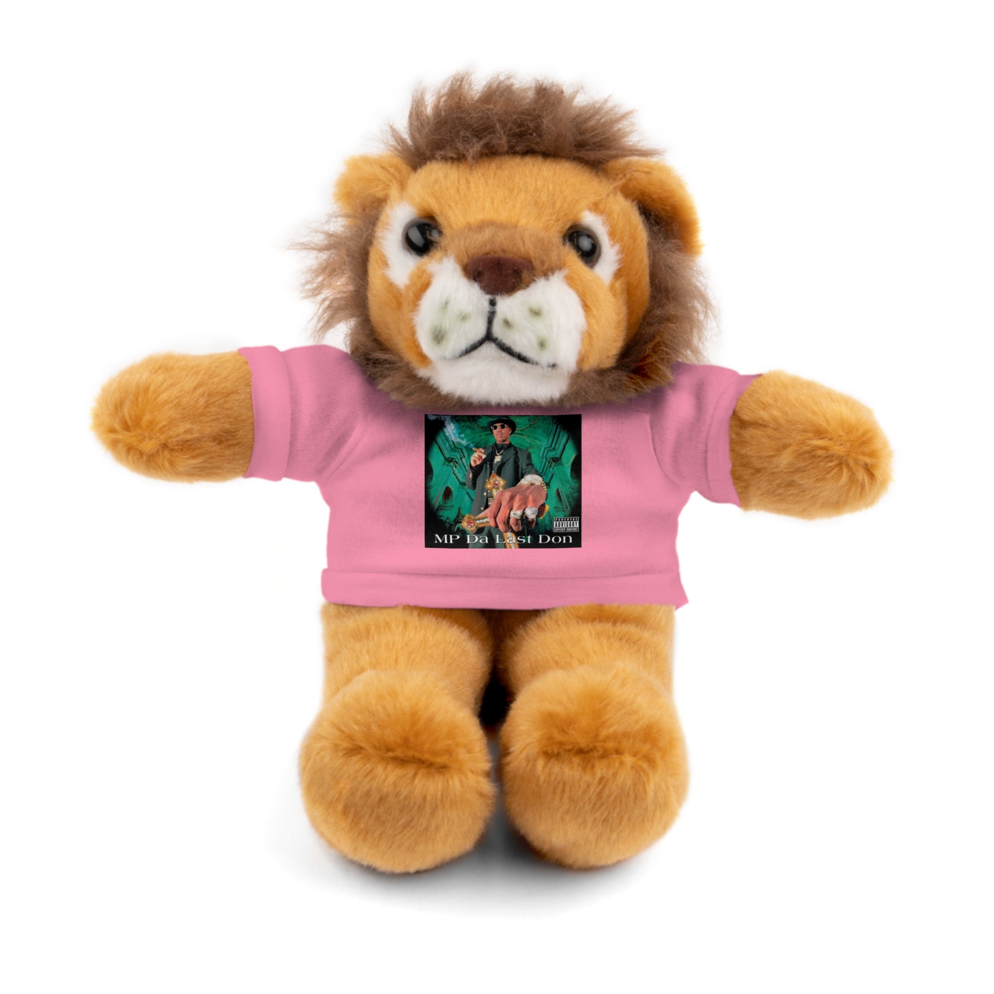 Nostalgic Vibes: Stuffed Animals with 90's Louisiana Rap Icon Tee - Retro Plush Toy for Hip Hop Fans