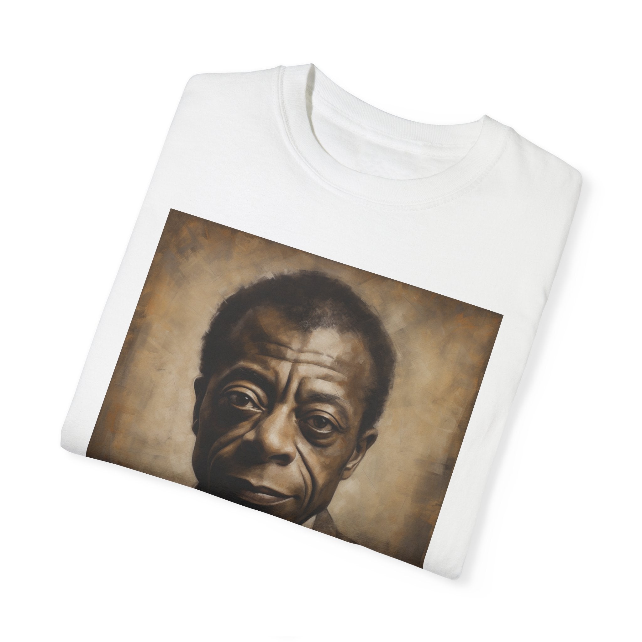 Show Civil Rights Support and Awareness in Comfort With Portrait of Iconic African American Pioneer Portrait Unisex Garment-Dyed T-shirt - Tribute to a Renowned Writer and Civil Rights Activist Ideal For History Scholars