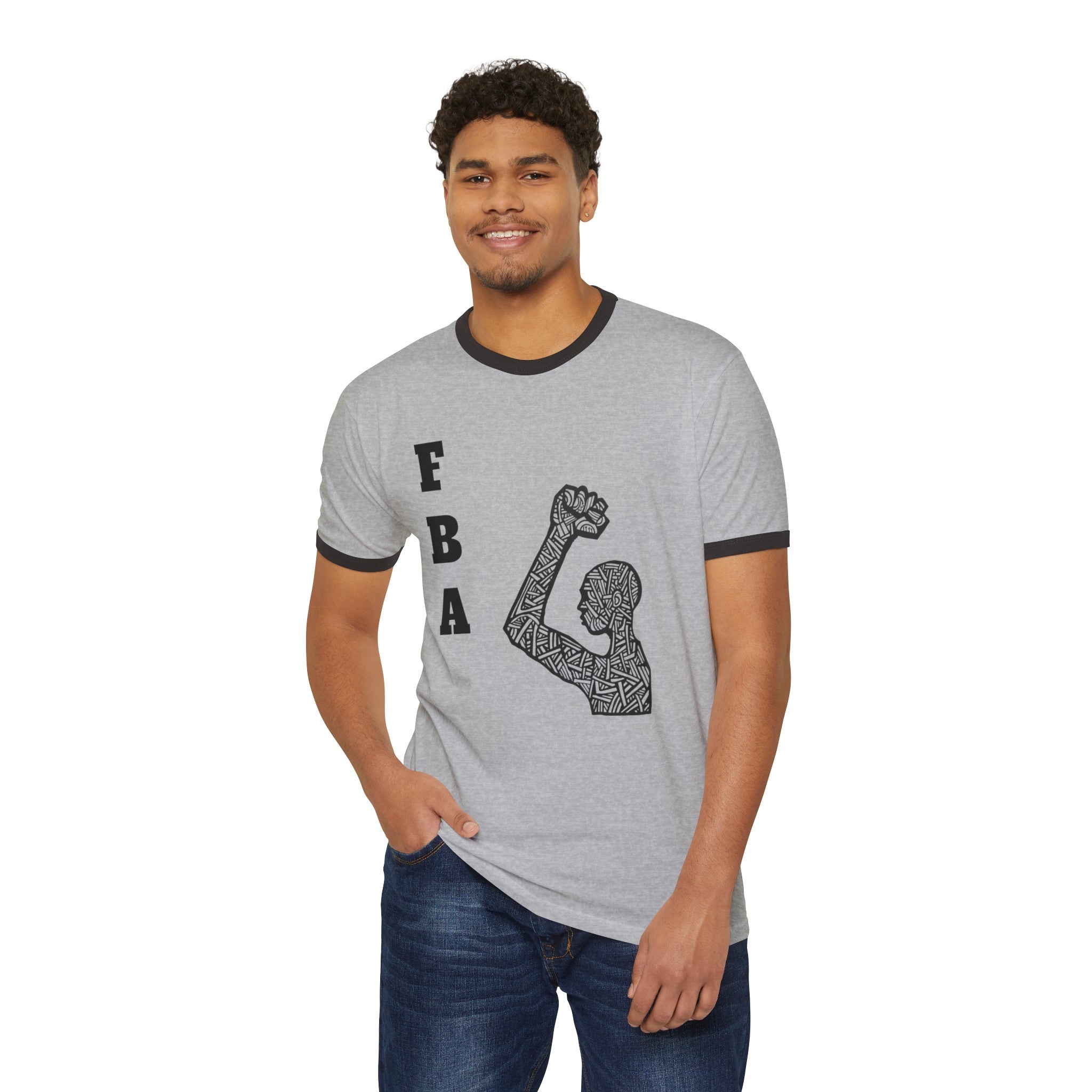 FBA Pride: Foundational Black American Heritage Unisex Cotton Ringer T-Shirt - Celebrate Your Roots