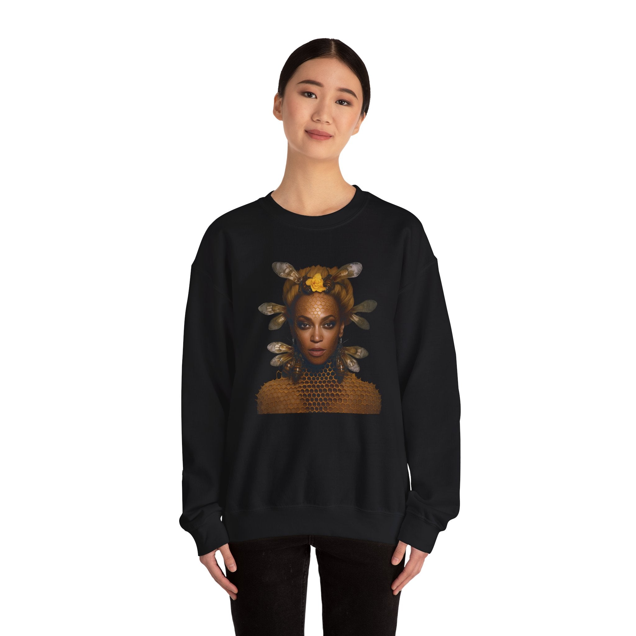 Queen Bee Unisex Heavy Blend™ Crewneck Sweatshirt - Embrace Your Inner Royalty with Iconic Pop Style