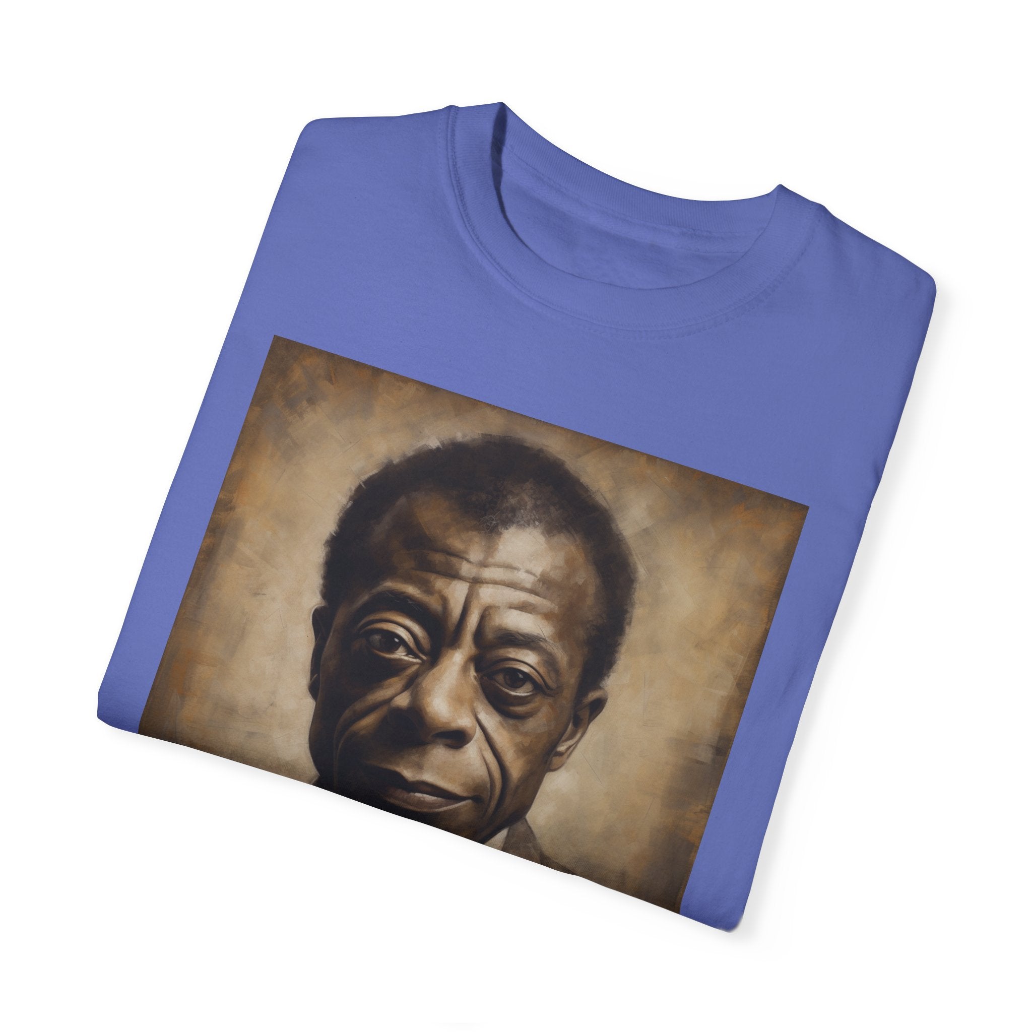 Show Civil Rights Support and Awareness in Comfort With Portrait of Iconic African American Pioneer Portrait Unisex Garment-Dyed T-shirt - Tribute to a Renowned Writer and Civil Rights Activist Ideal For History Scholars