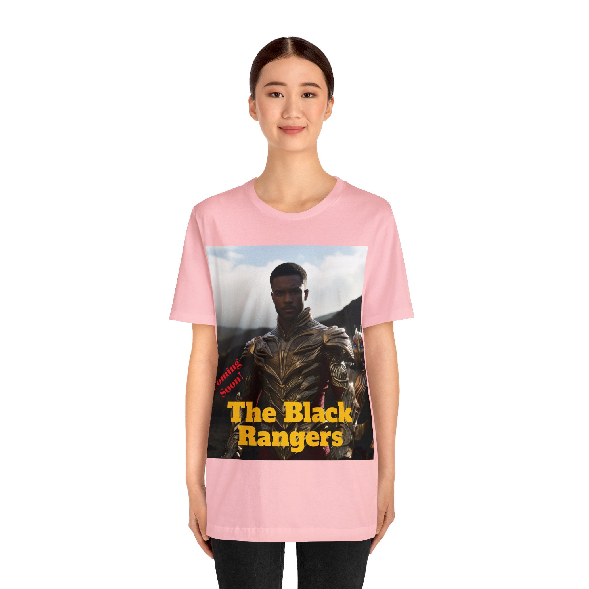 "The Black Rangers: Afro-American Excellence - Retro Inspired Unisex Jersey Short Sleeve Tee - Celebrating Diversity in Heroic Style"