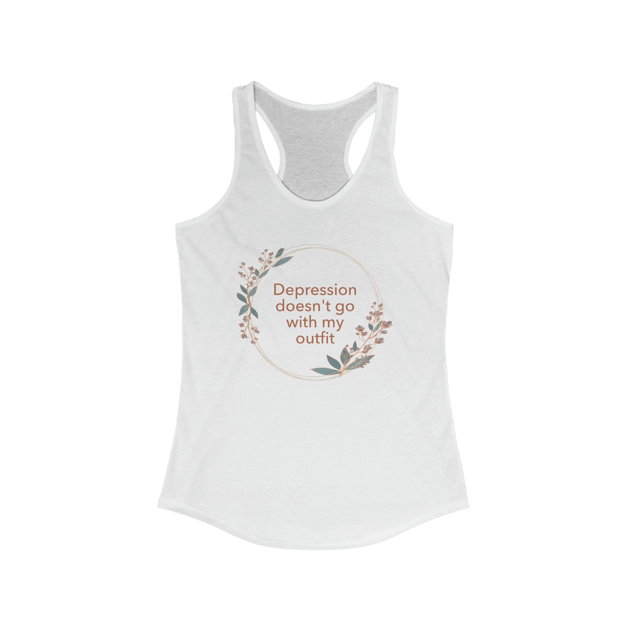 Motivational Women's Tank-Top Shirt Racerback Tank Women's Mental Health Awareness Tank Top Positive Message Self Care Apparel