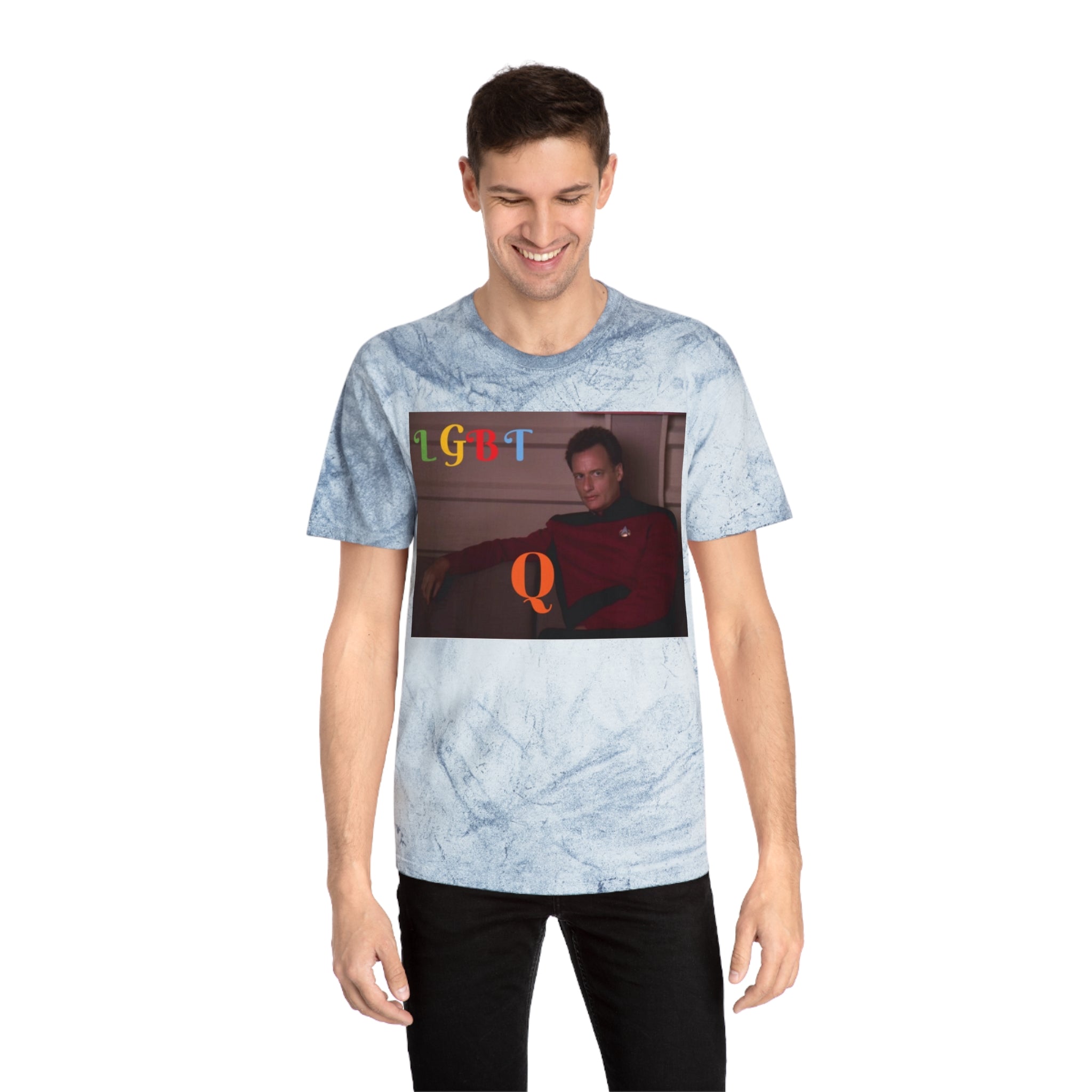 LGBTQ Unisex Color Blast T-Shirt Inspired by Star Trek - Inclusive Sci-Fi TV Show Merchandise