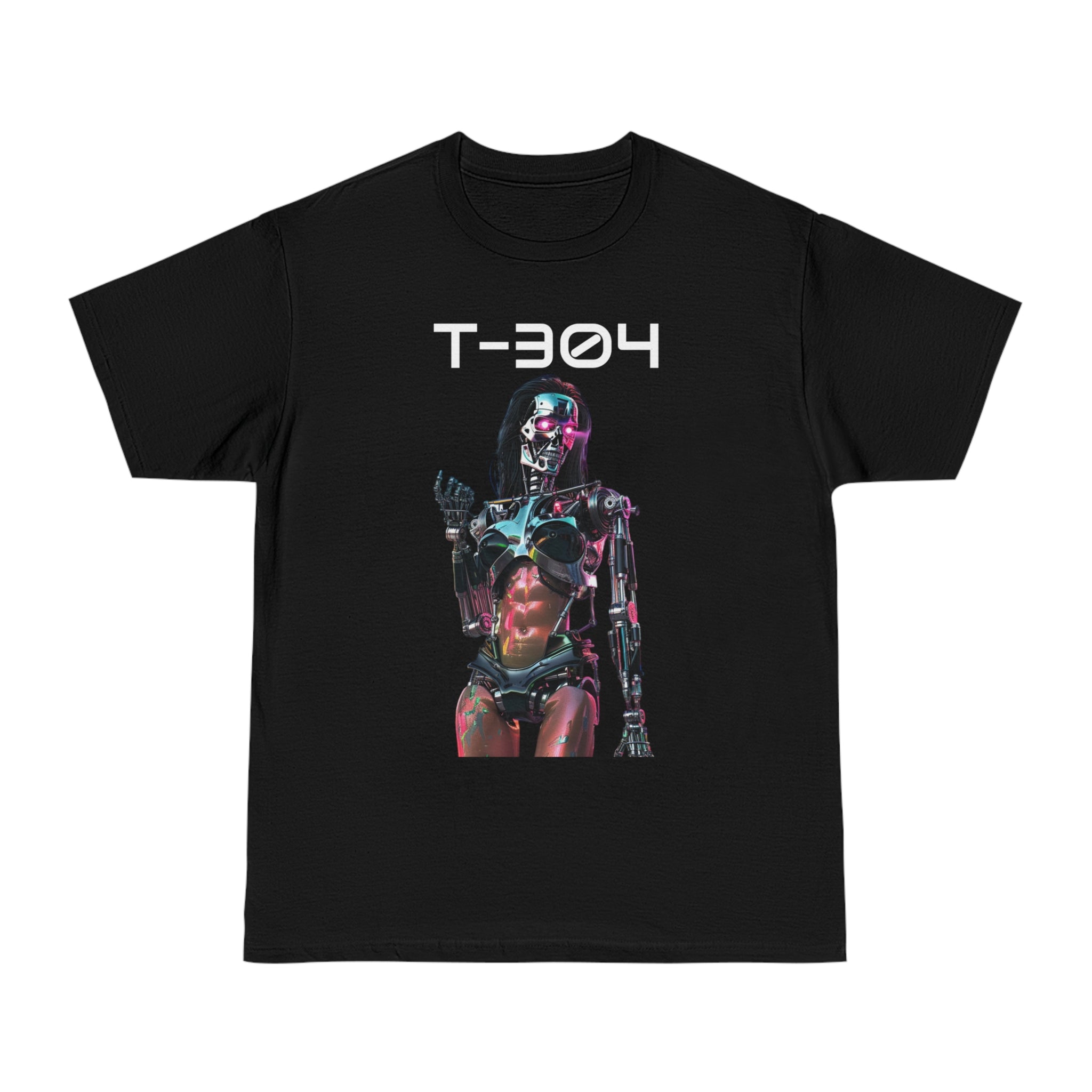 Future Chic: Retro Sci-Fi T-304 'On-Fleek Terminator' Inspired Glam Gal Unisex Hammer™ T-Shirt - Vintage Vibe, Modern Edge