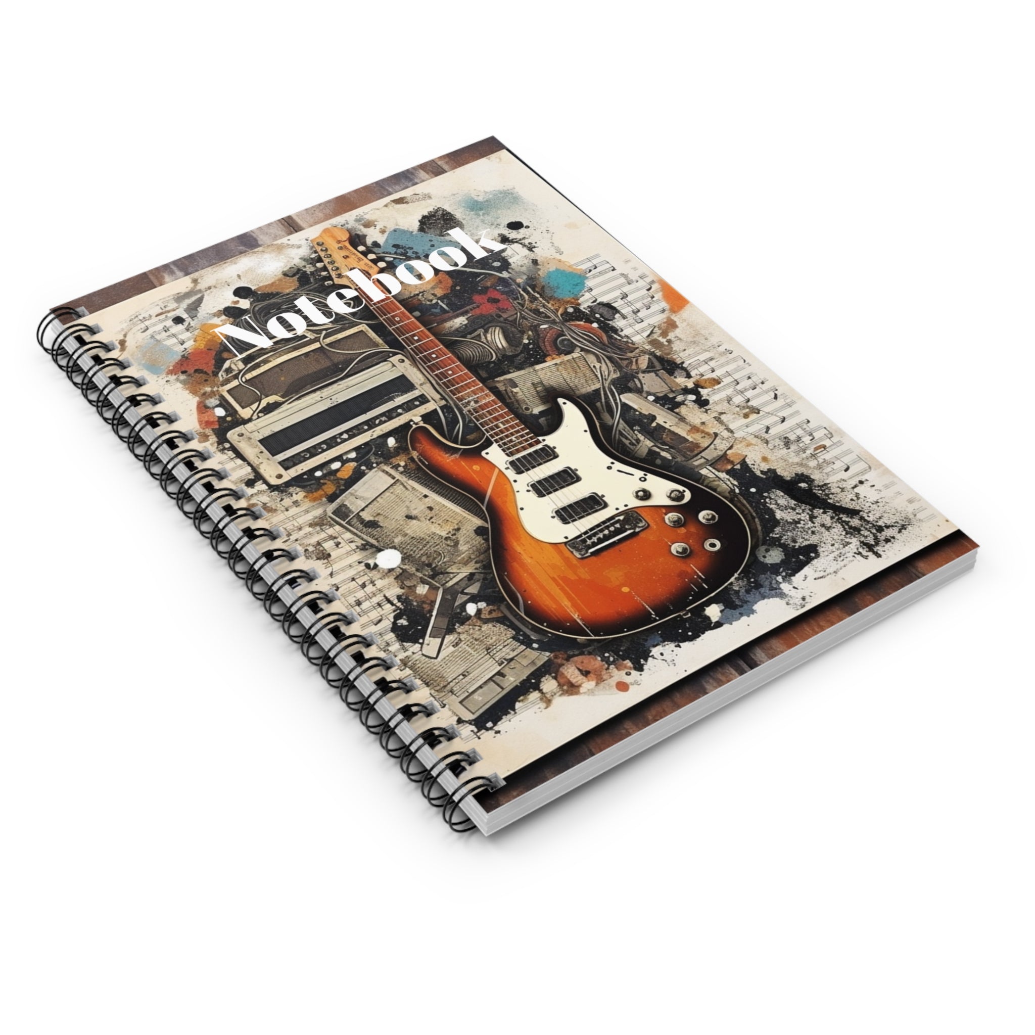 Spiral Notebook - Ruled Line--Music Dreams Gift Beautiful Colorful Art for Music Lovers and Professionals Great for Musicians