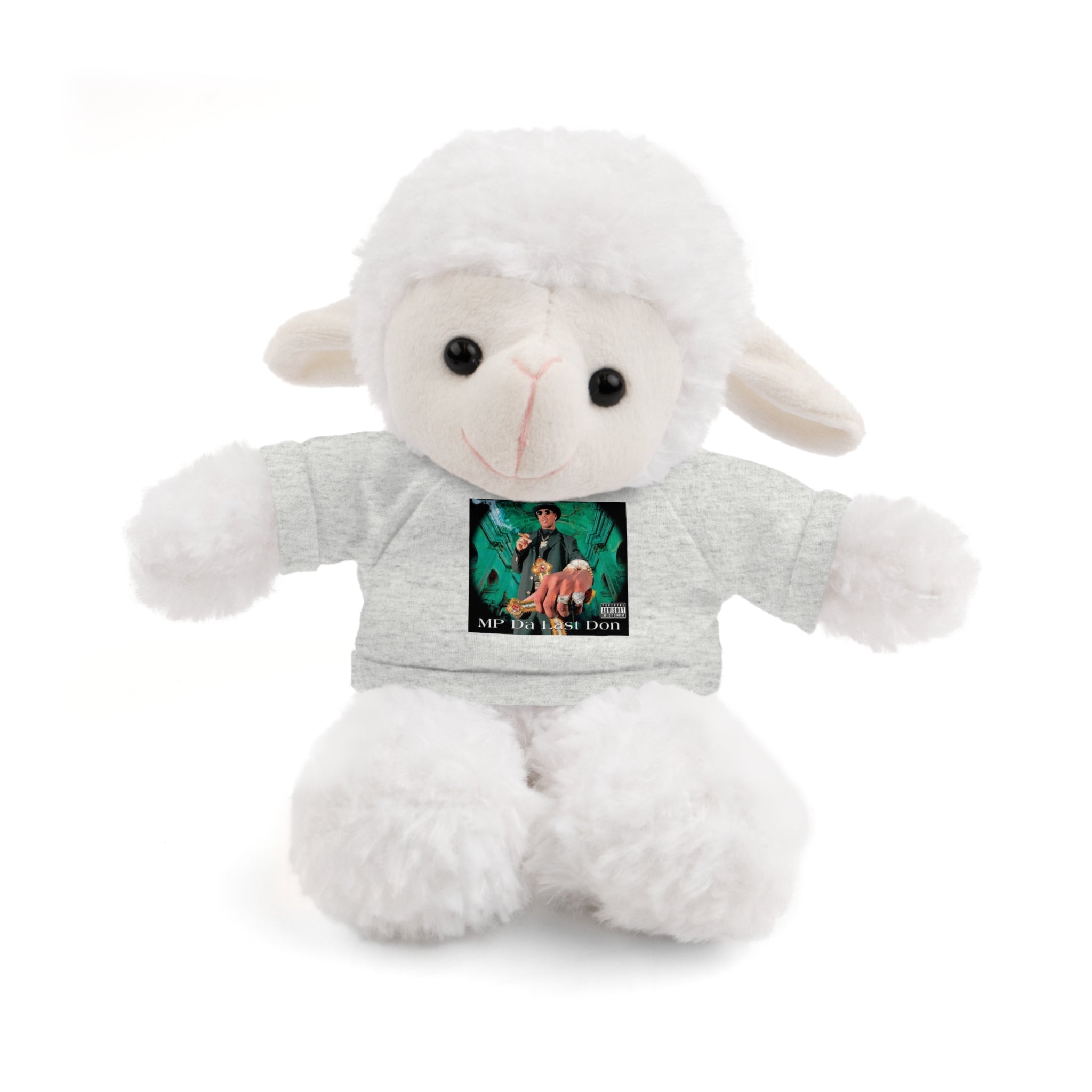 Nostalgic Vibes: Stuffed Animals with 90's Louisiana Rap Icon Tee - Retro Plush Toy for Hip Hop Fans