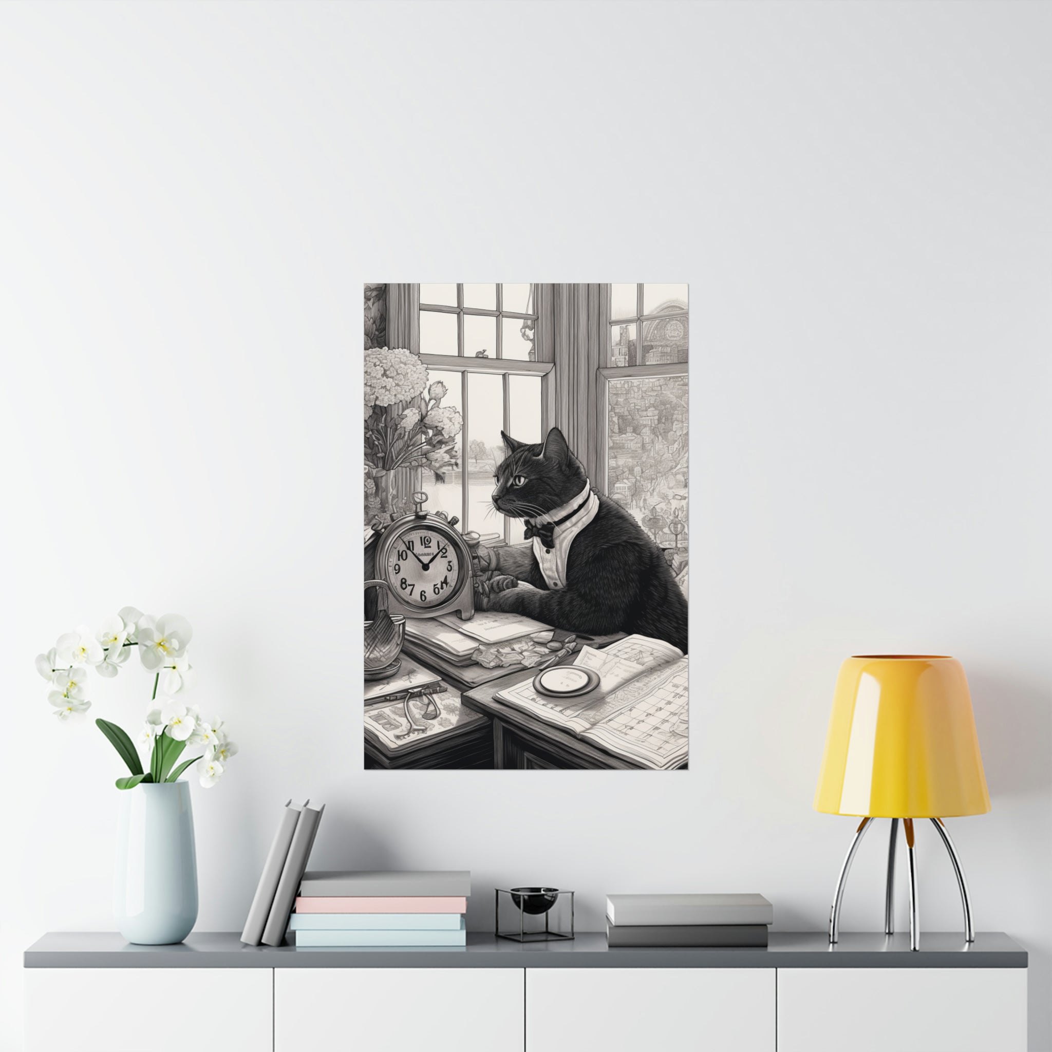 Matte Vertical Posters--Cat Boss for Cat Lovers Gift for Pet Owners Print for Cat Owners