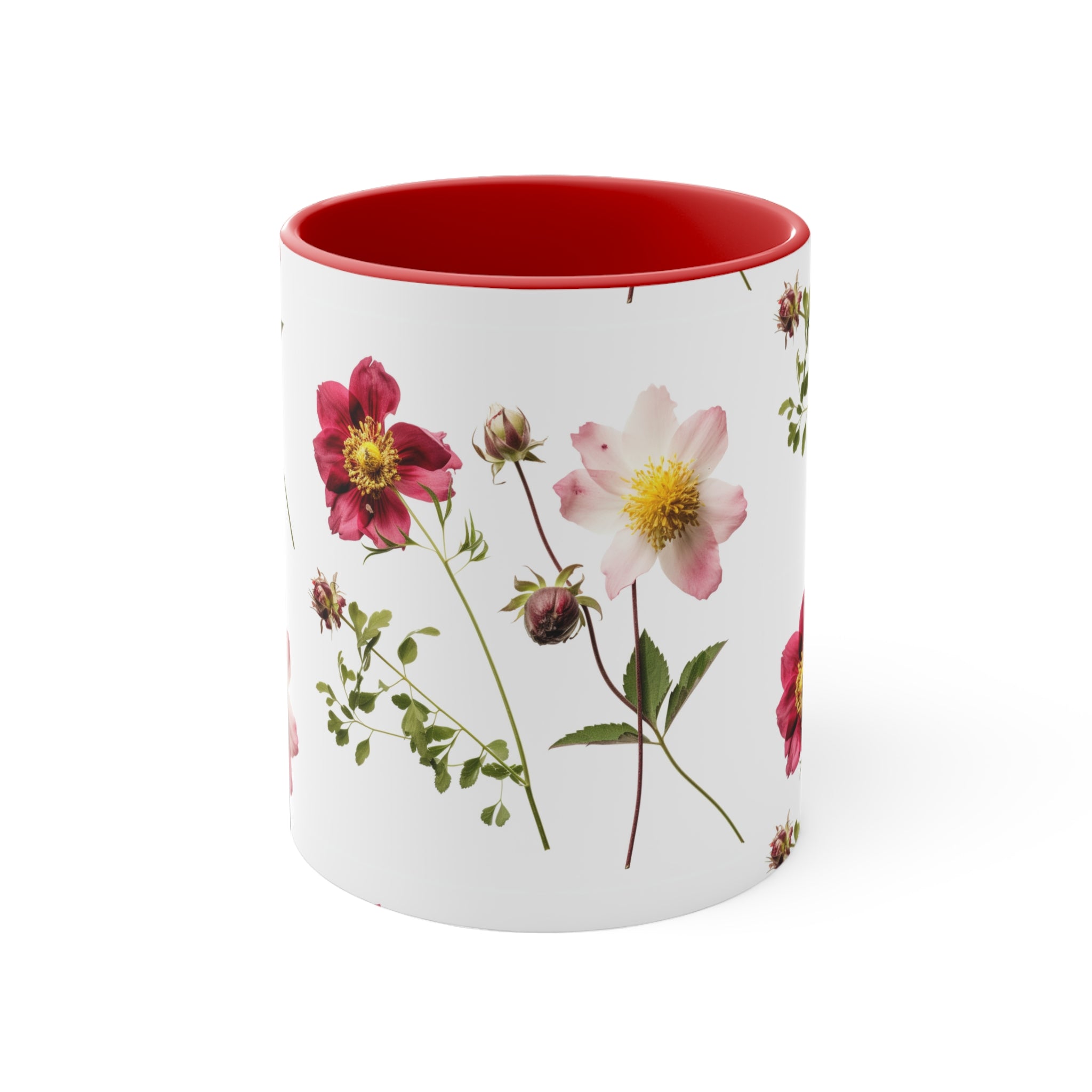 Cute Floral Coffee Mug Coffee Cup With Beautiful Photorealistic Flowers for Hot Starbucks Coffee