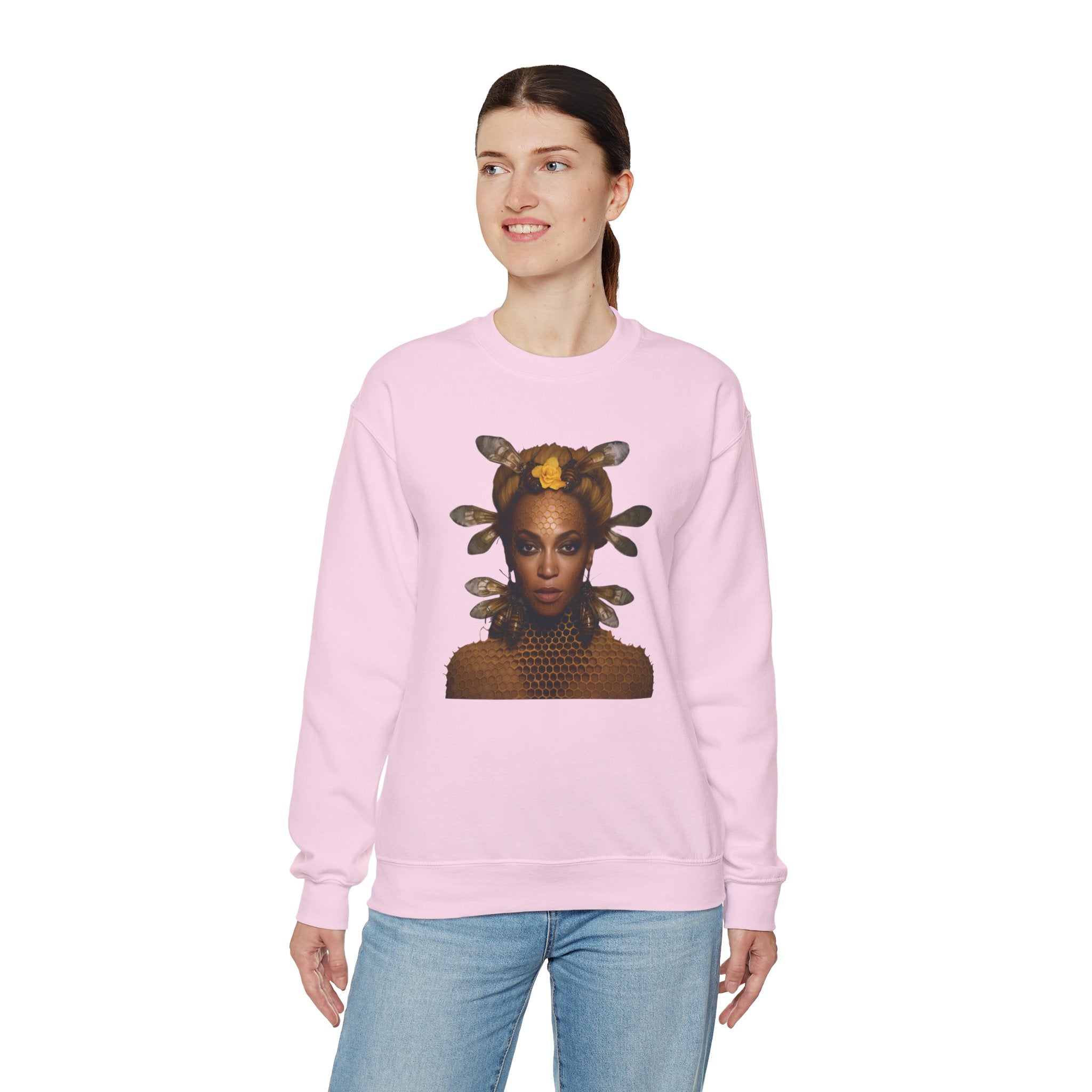 Queen Bee Unisex Heavy Blend™ Crewneck Sweatshirt - Embrace Your Inner Royalty with Iconic Pop Style