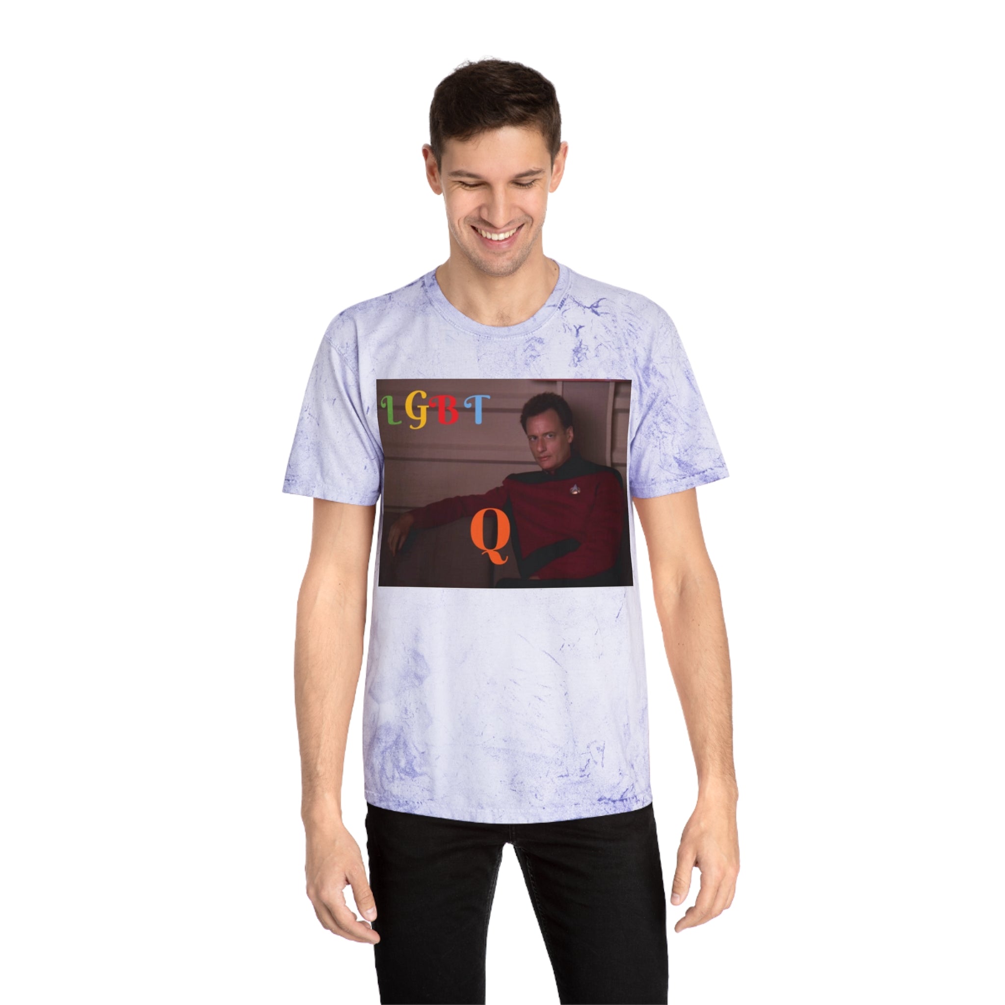 LGBTQ Unisex Color Blast T-Shirt Inspired by Star Trek - Inclusive Sci-Fi TV Show Merchandise