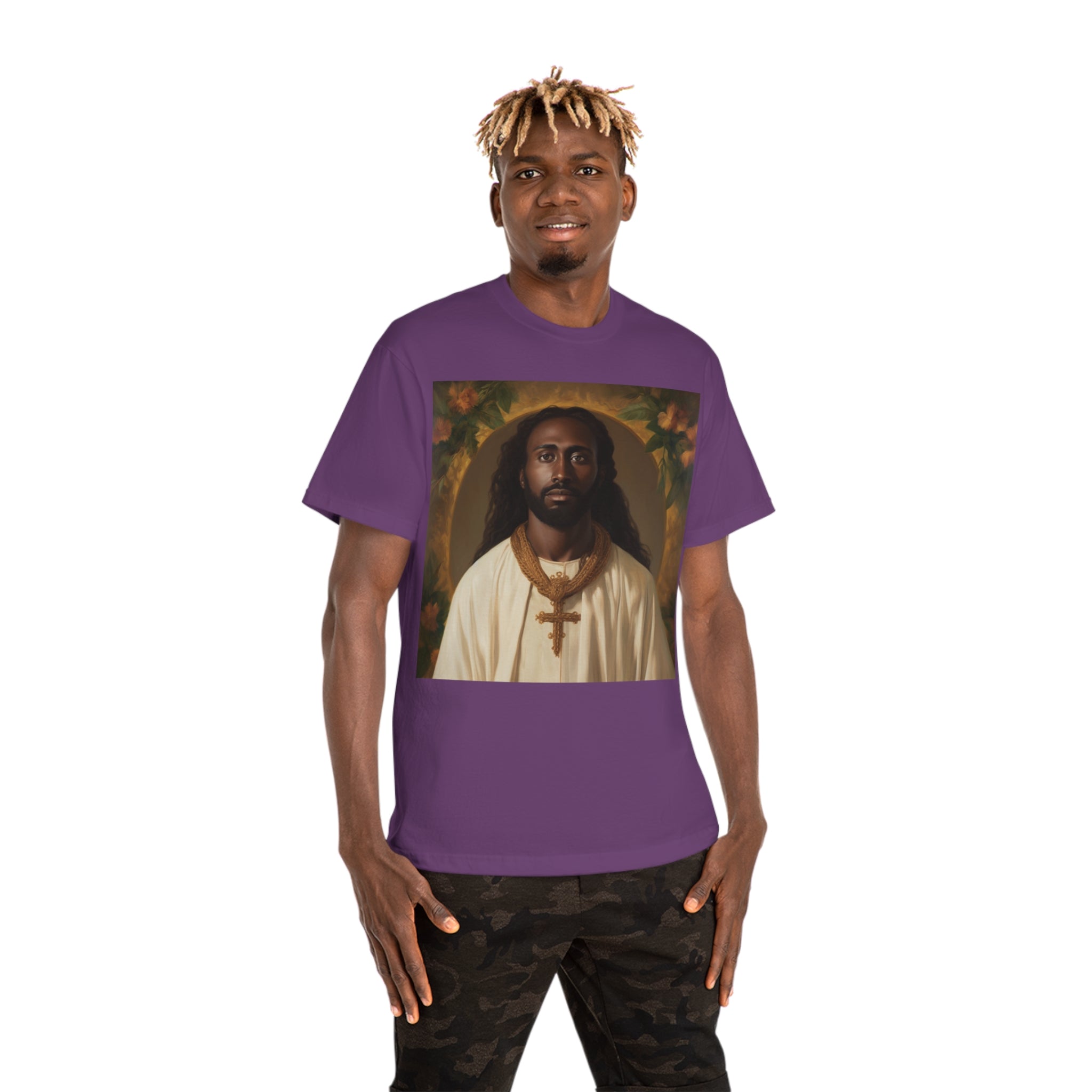 Unity in Faith: ' Classic Painting of African Descent Jesus' Unisex Hammer™ T-Shirt - Celebrate Diversity in Spirituality with a Groundbreaking Art-Inspired Design