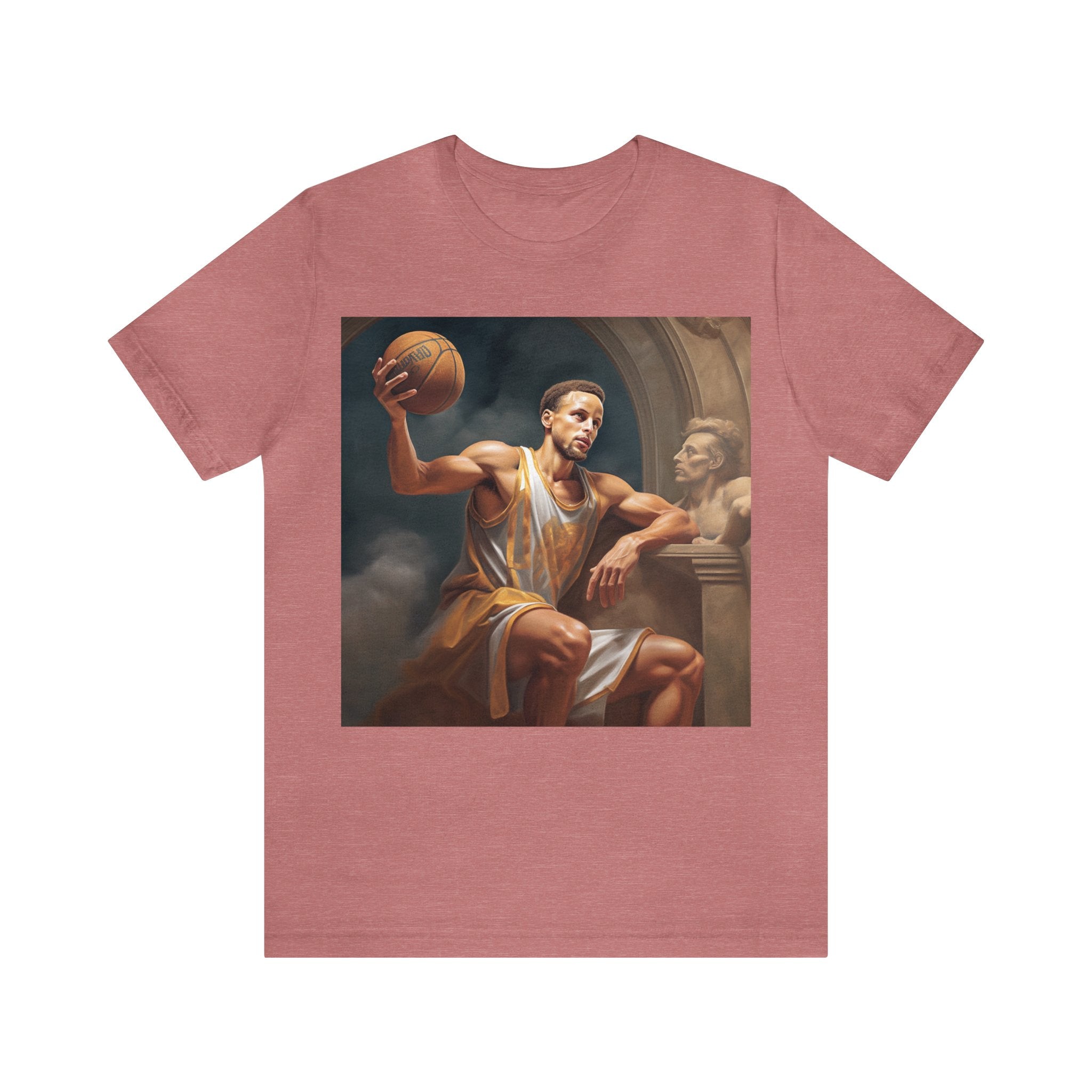 Great for Starting Conversations and Sure to be All the Talk! Perfect Gift for Sport Events Mythical Basketball Athlete 3-Point Greek Demi God S.C. Unisex Jersey Tee - Premium Sports Fan Apparel for Sports Fans and Fans of Dynamic  Sports Players