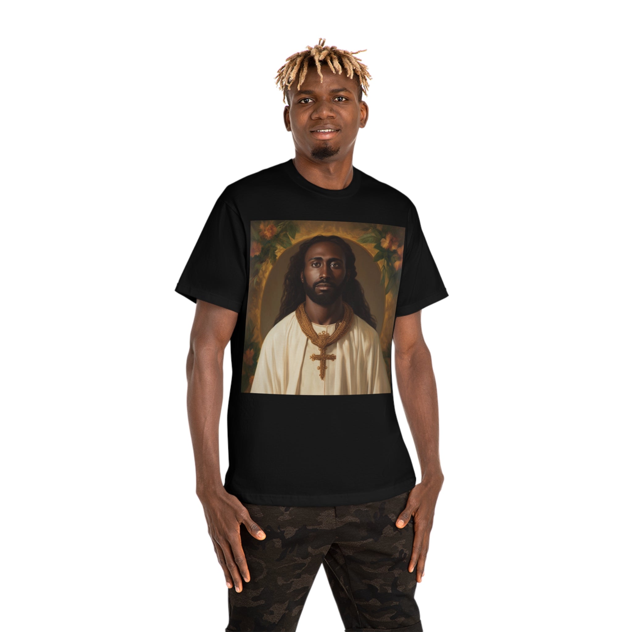 Unity in Faith: ' Classic Painting of African Descent Jesus' Unisex Hammer™ T-Shirt - Celebrate Diversity in Spirituality with a Groundbreaking Art-Inspired Design