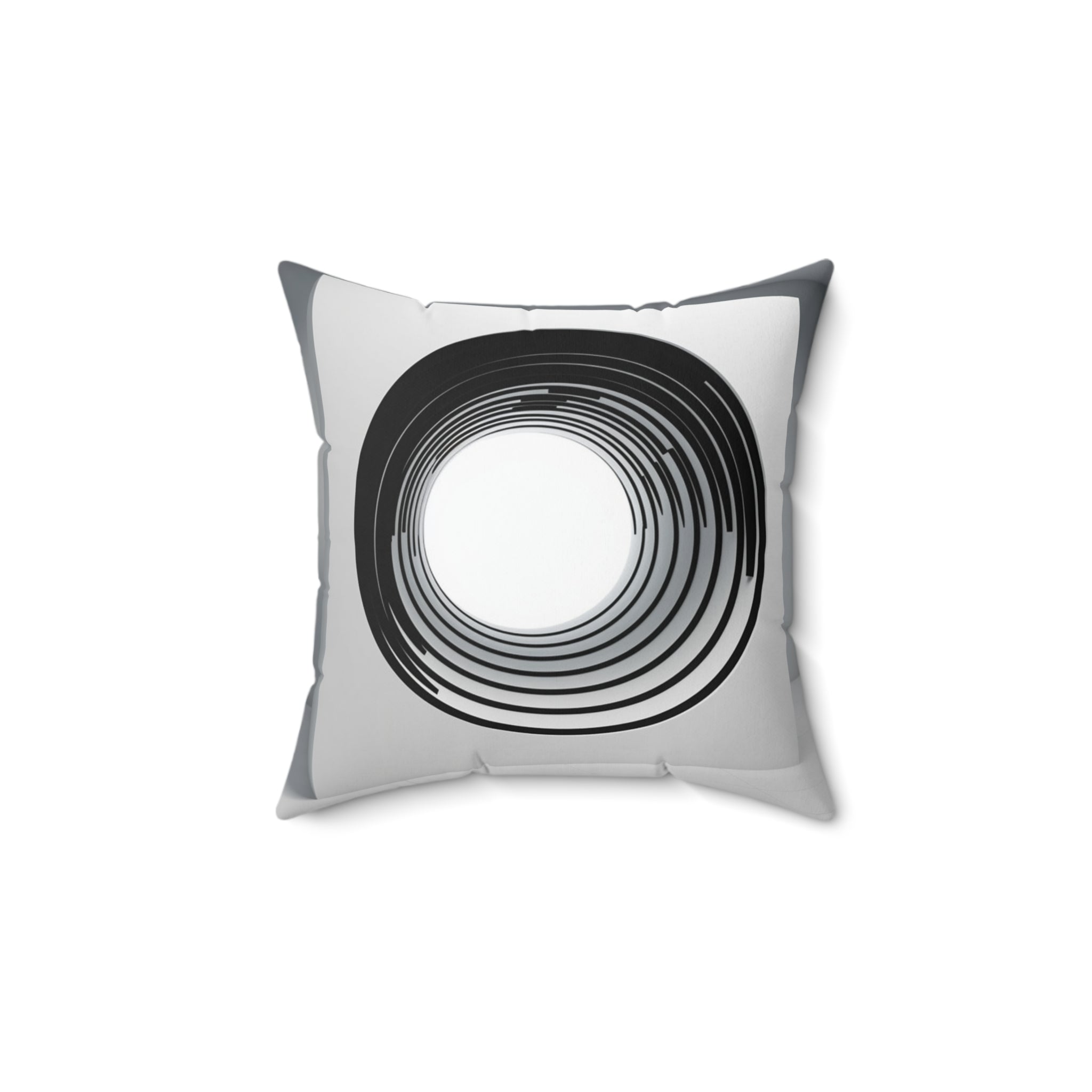 🌀 Trippy Rabbit Hole Adventure: Mesmerizing Optical Illusion Pillow - Unique Spun Polyester Square Cushion for Creative, Conversation-Starting Home Decor 🐇✨