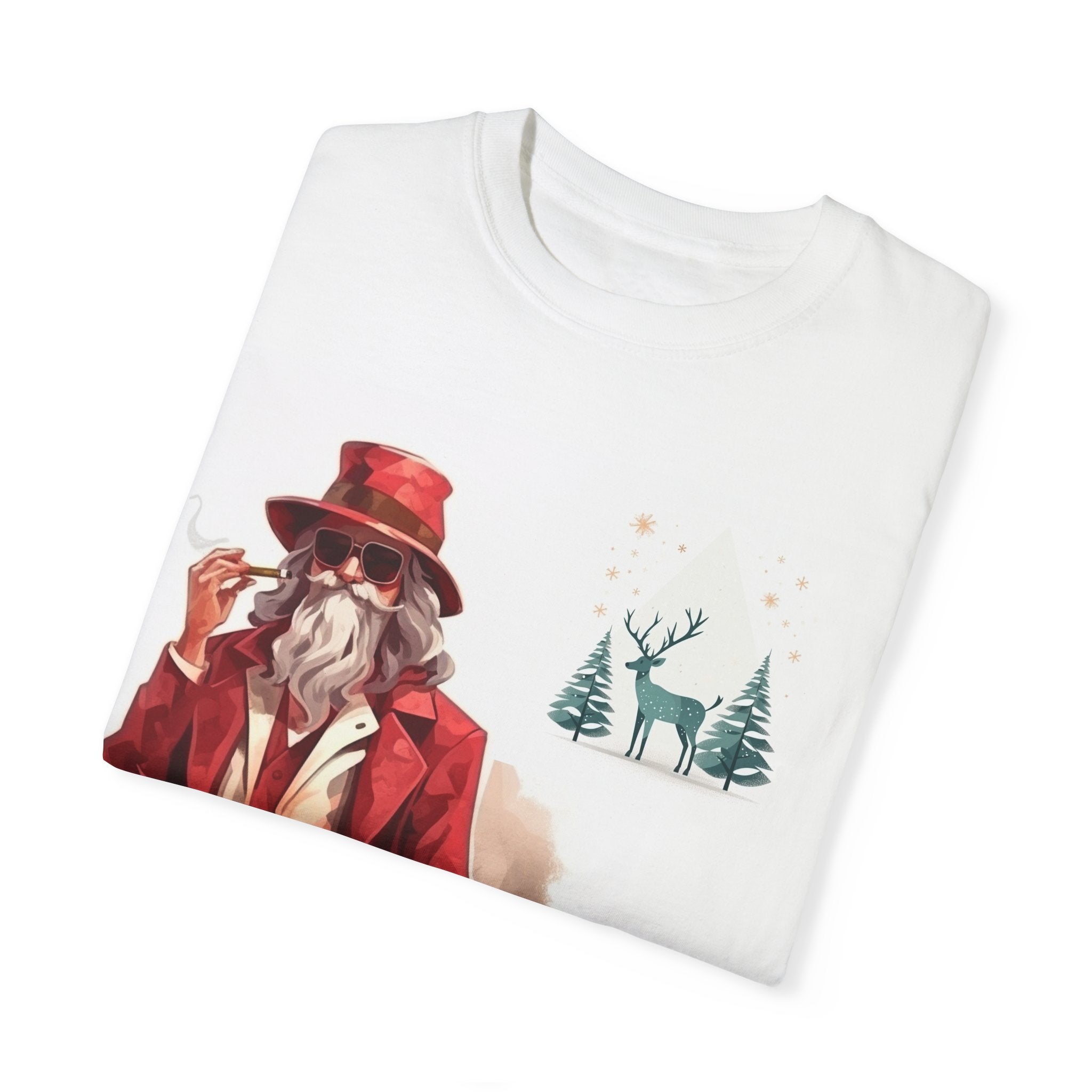 Funny Christmas CBD Gift Idea Funny T-Shirt Gift for Cannabis Present for Husband's Christmas Parade Funny Gift of Santa Claus Reindeer Gift