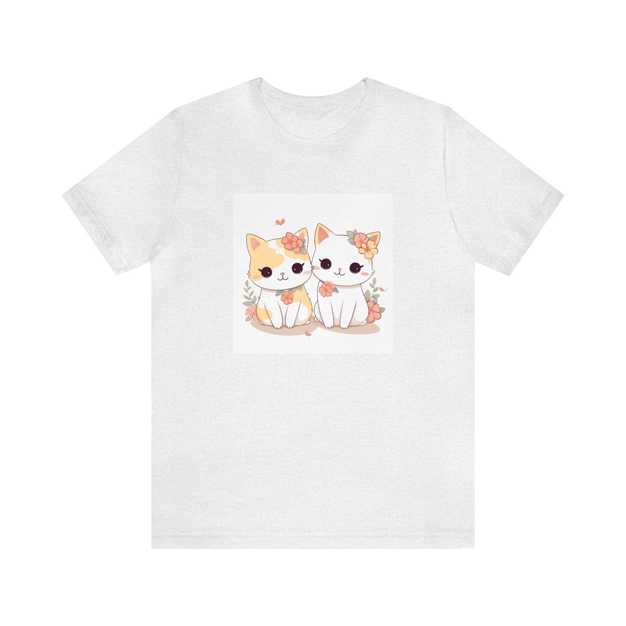 Cat Lovers T-Shirt Short Sleeve Tee for Wife Birthday For Girlfriend Cute TShirt For Gift Funny T-Shirt for Gift Kitten T Shirt