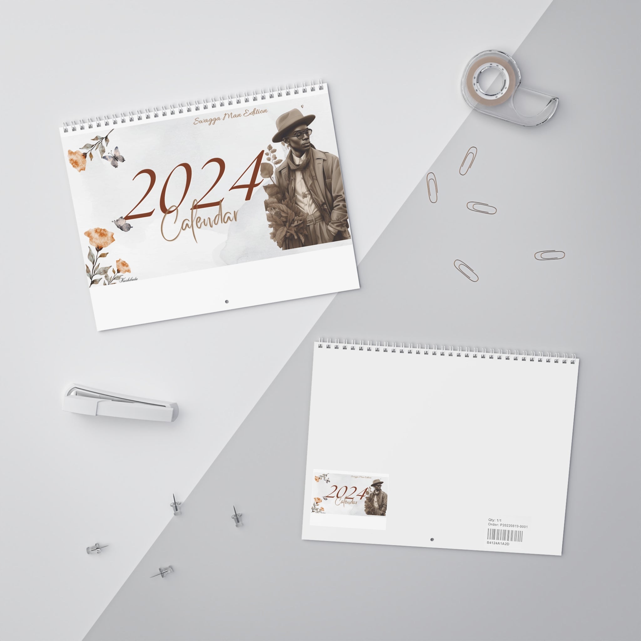 Stay Stylish All Year Round with the 2024 "Swagga Man" Desk Calendar