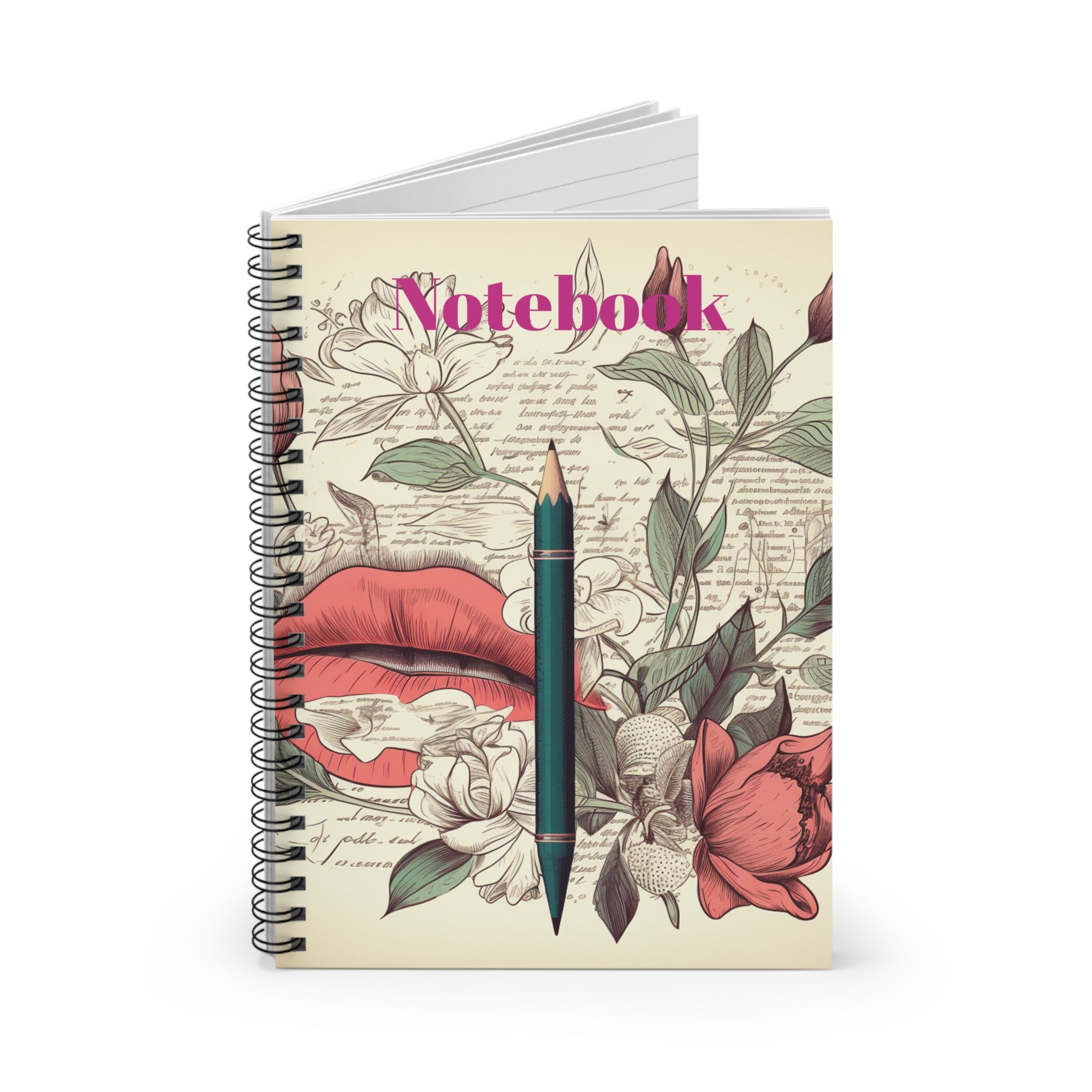 Spiral Notebook - Ruled Line--Queen Floral Notebook Beautiful Colorful Gift for Students and Professionals Great for School