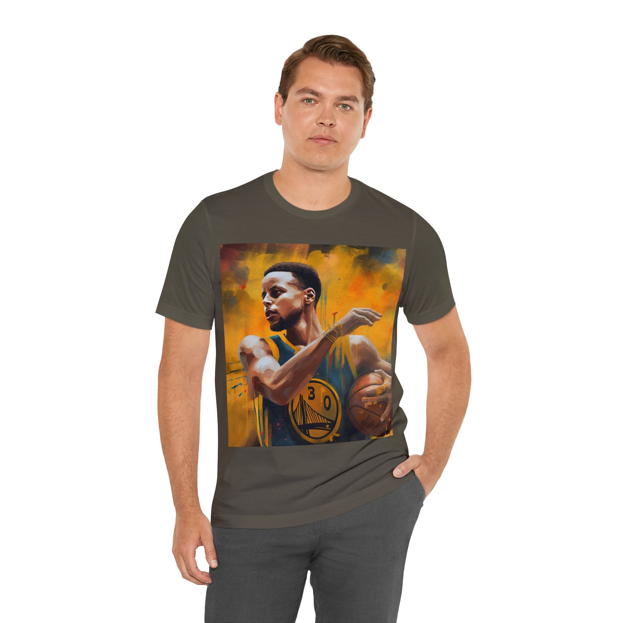 Stylish Shirt for Wear to any Event! Dynamic Basketball Athlete 3-Point Shooter Unisex Jersey Tee - Premium Sports Fan Apparel for Sports Fans and Fans of Dynamic Players