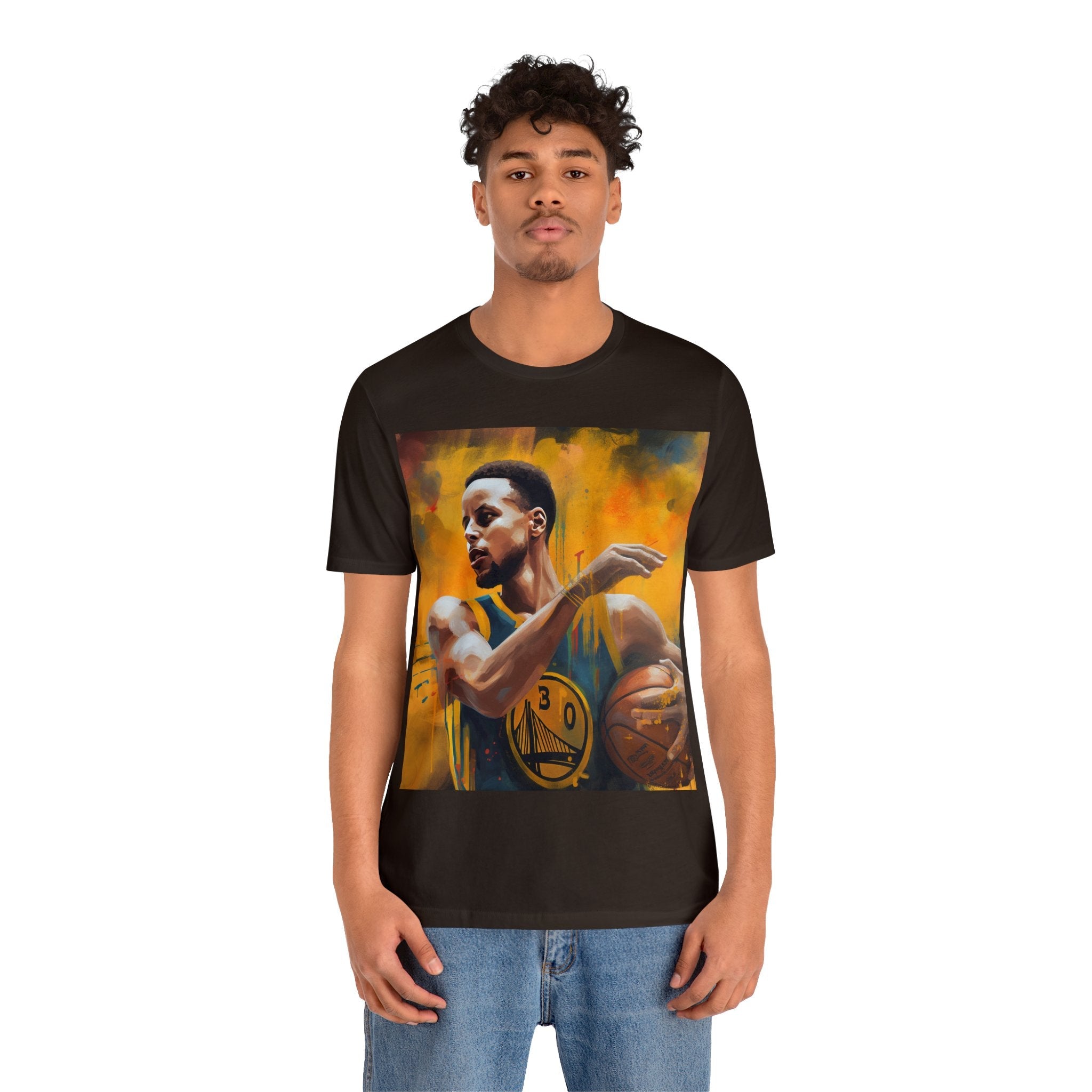 Support Your Warrior From the Golden State!  Wear to any Event! Dynamic Basketball Athlete 3-Point Shooter Unisex Jersey Tee - Premium Sports Fan Apparel for Sports Fans and Fans of Dynamic Players