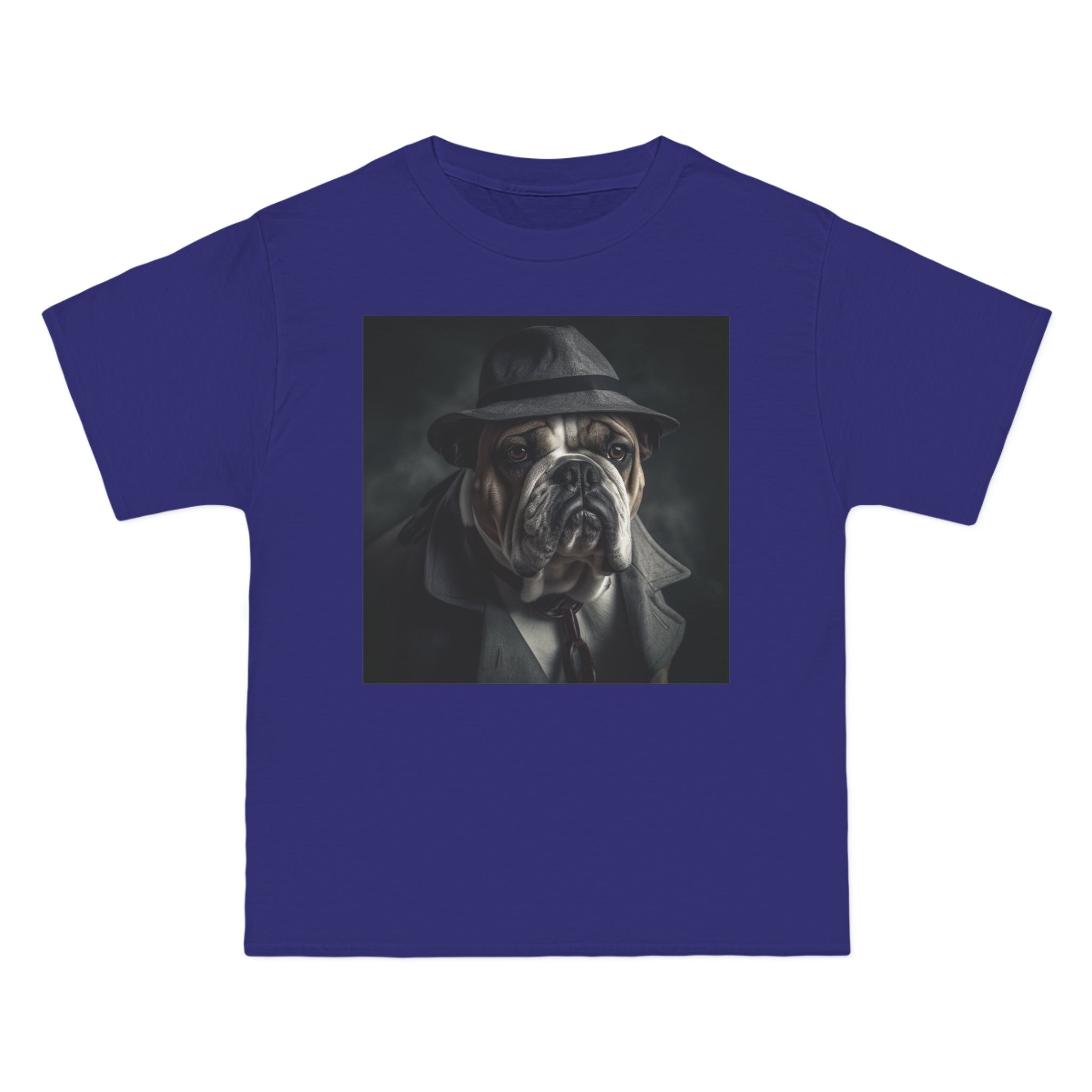 Detective Noir Bulldog T-Shirt - Beefy-T® Short-Sleeve Tee - Unique Dog Mystery Design - Bulldog Lover Shirt - Stylish Pet Detective Top