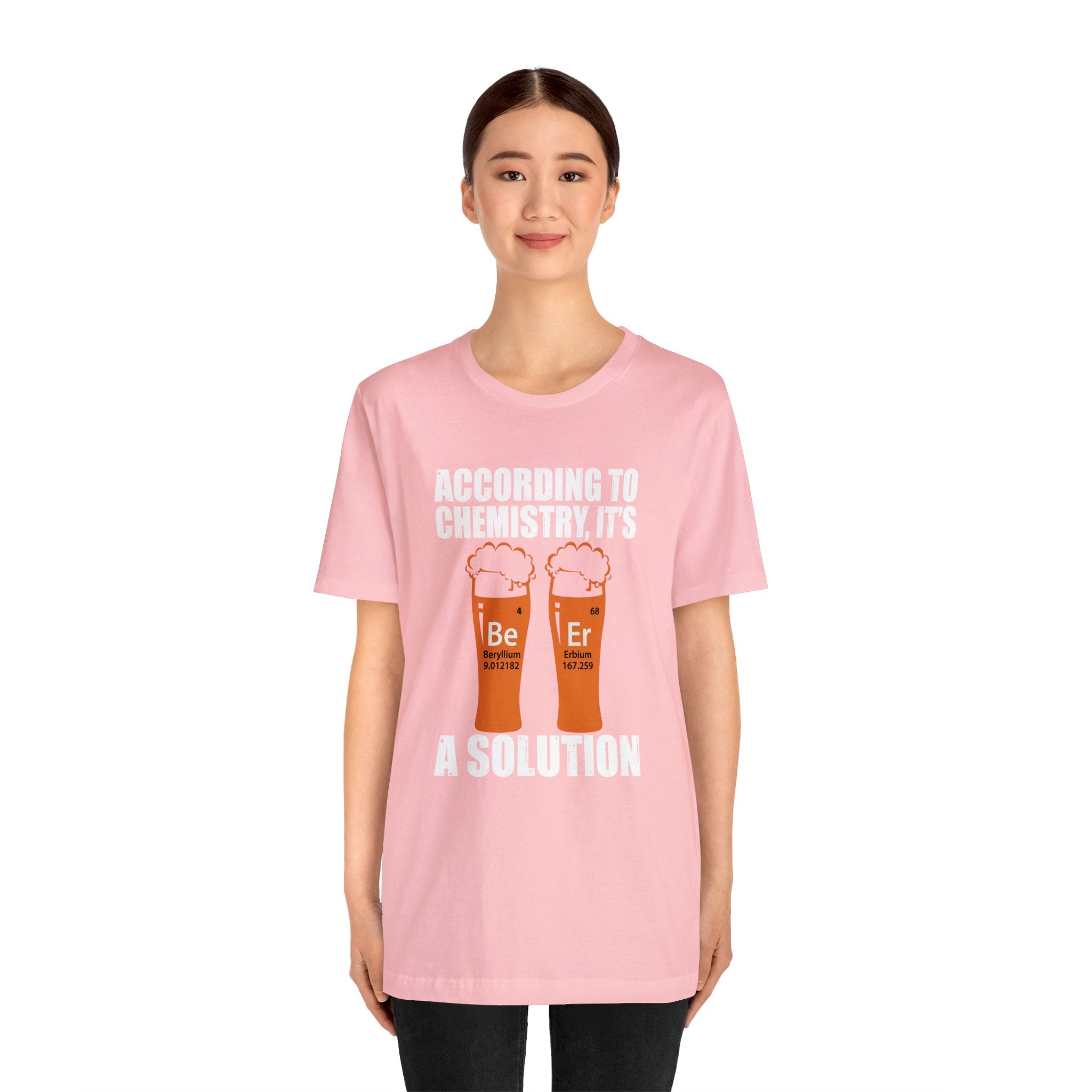 Funny T-Shirt Beer Periodic Table Short Sleeve Tee | Science-Themed T-Shirt for Beer Enthusiasts Gift for Science Students and Science Geeks