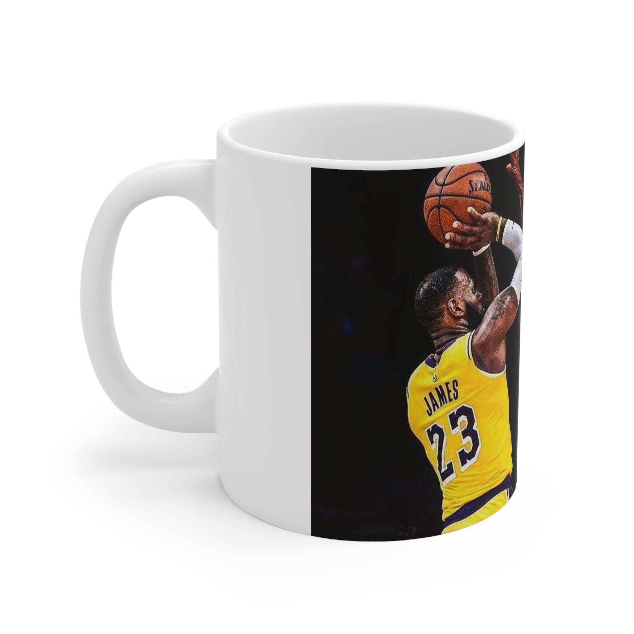 Icon Vs Icon Basketball Clash Ceramic Mug 11oz - Perfect for Sports Enthusiasts!