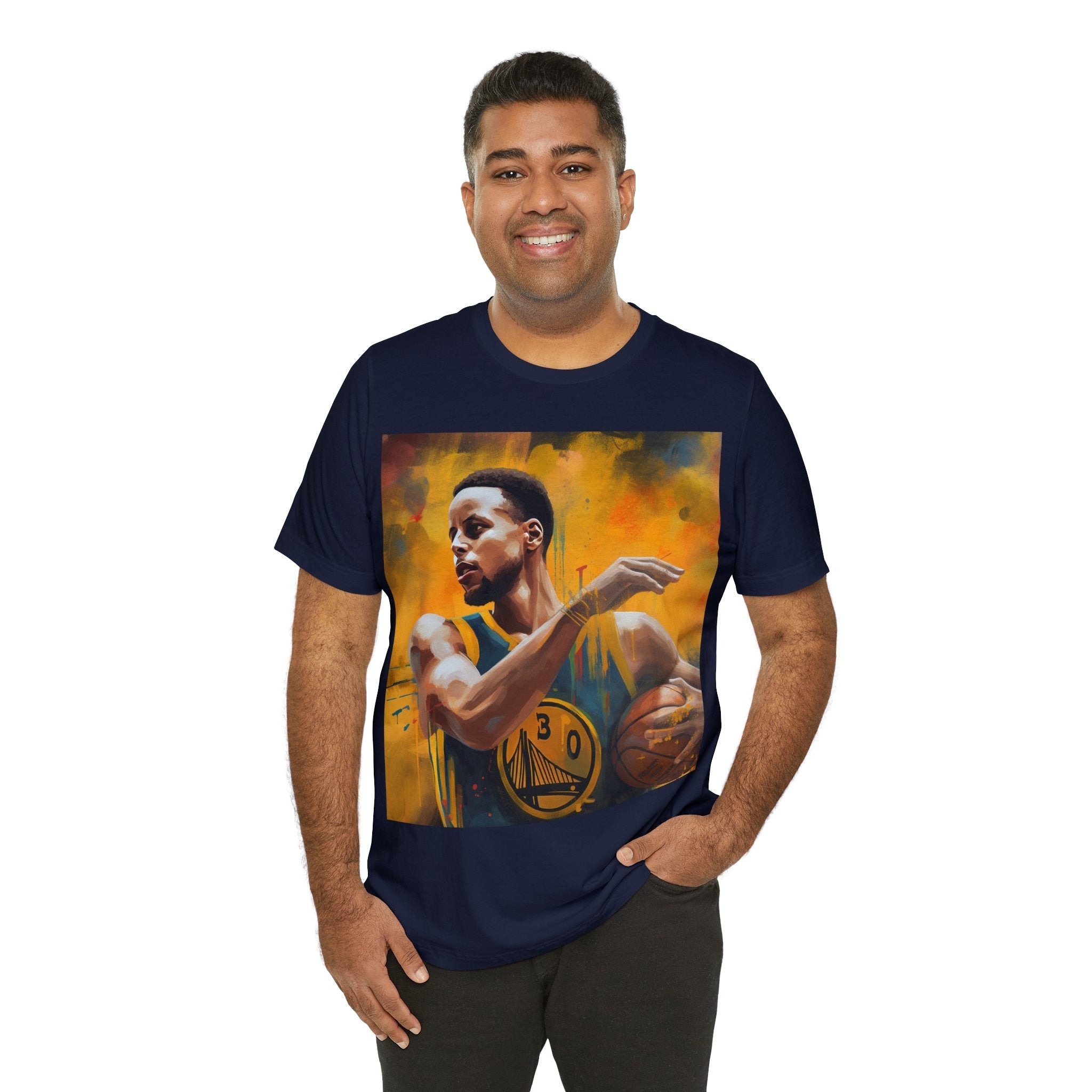 Support Your Warrior From the Golden State!  Wear to any Event! Dynamic Basketball Athlete 3-Point Shooter Unisex Jersey Tee - Premium Sports Fan Apparel for Sports Fans and Fans of Dynamic Players