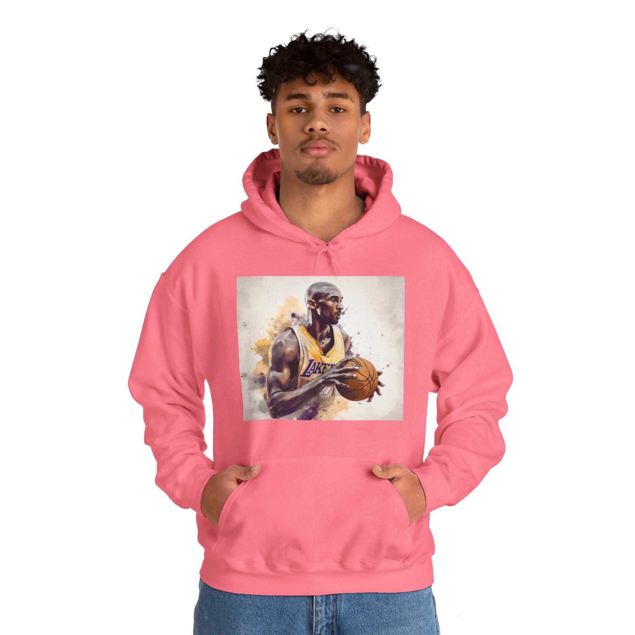 Imagine a hoodie that combines the intensity of a thunderstorm with the legendary Black Mamba. The front is adorned with striking lightning art, seamlessly blending with the iconic image of a mamba poised to strike. Its vibrant colors stand out against the hoodie's sleek black background, creating an electrifying visual effect.