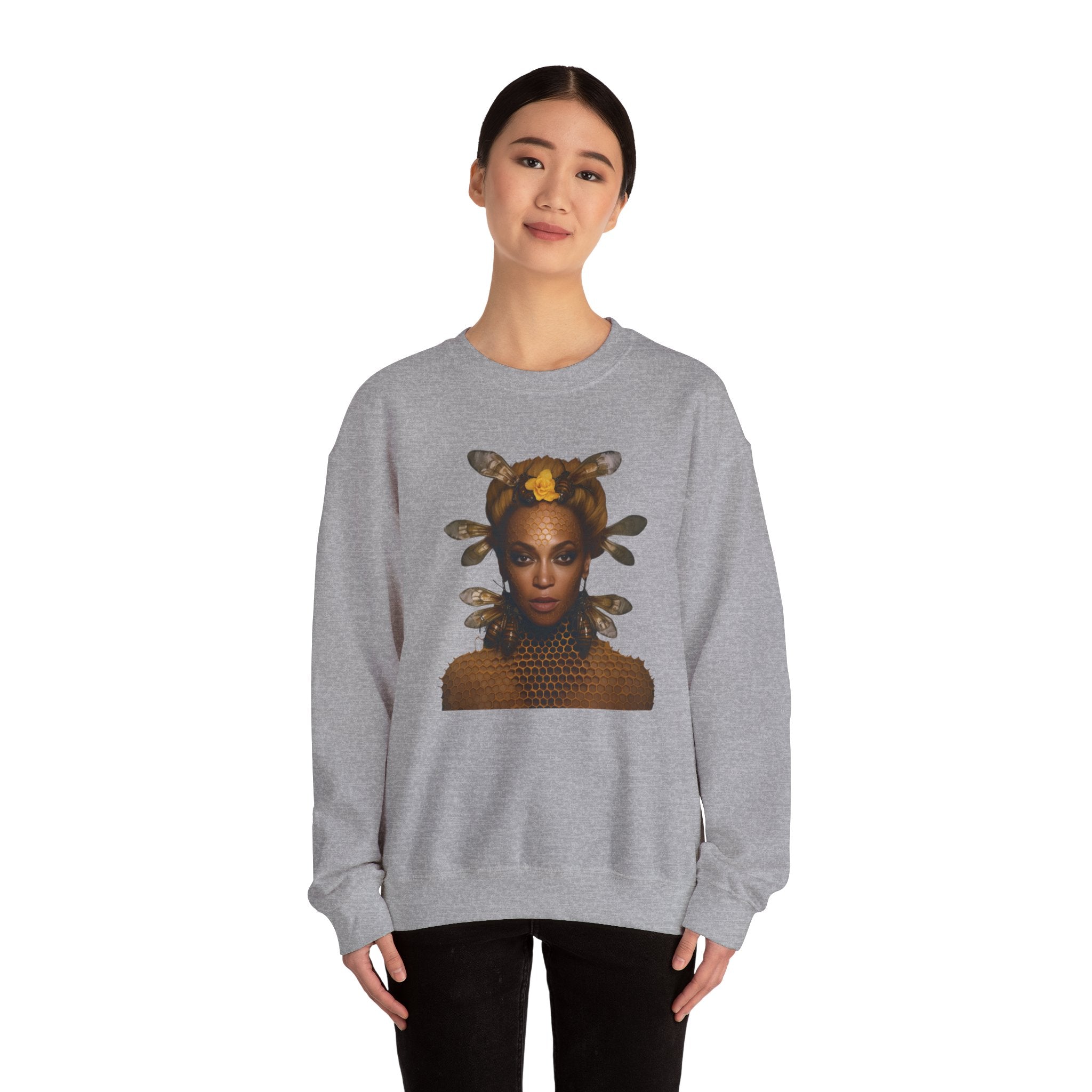 Queen Bee Unisex Heavy Blend™ Crewneck Sweatshirt - Embrace Your Inner Royalty with Iconic Pop Style