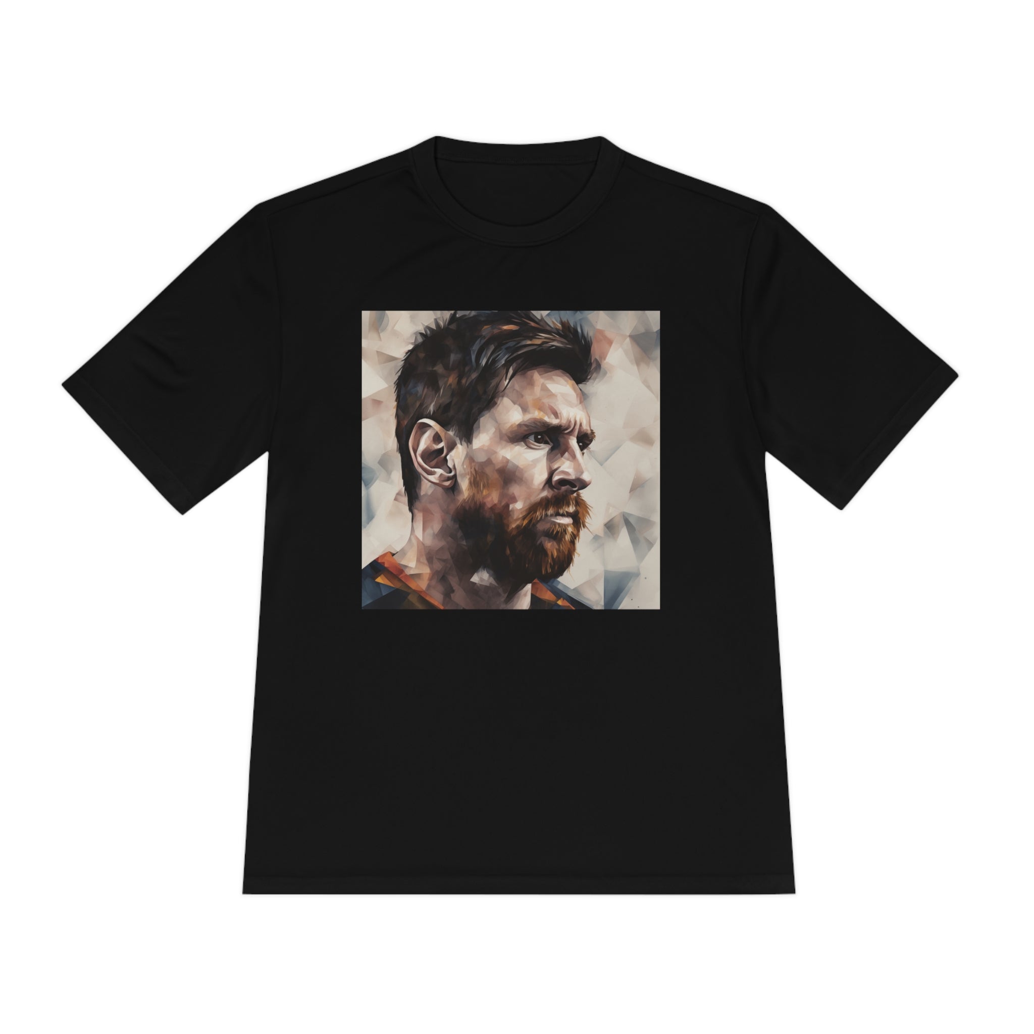  Celebrate Soccer's Icon in Artistic Style: Unveil your love for the legendary Lionel Messi with our "Messi Watercolor Masterpiece" Unisex Moisture Wicking Tee. This t-shirt captures the essence of Messi's dynamic playstyle through a vibrant watercolor design, blending the world of art with the spirit of soccer. Won't find anywhere else.