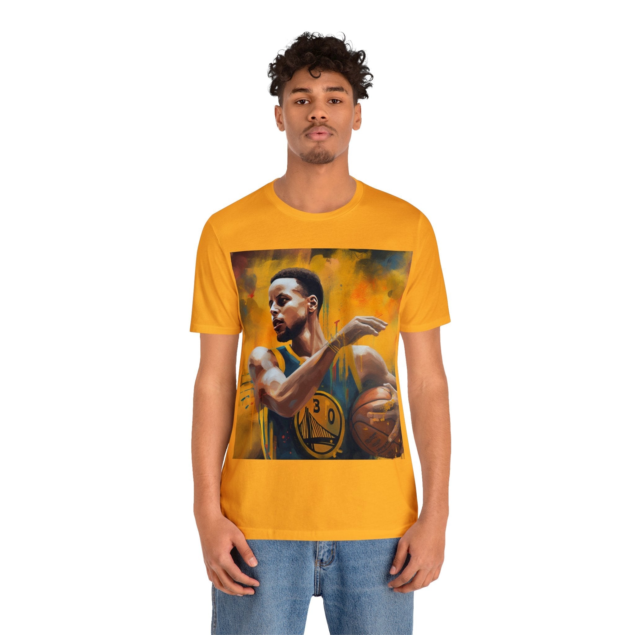 Support Your Warrior From the Golden State!  Wear to any Event! Dynamic Basketball Athlete 3-Point Shooter Unisex Jersey Tee - Premium Sports Fan Apparel for Sports Fans and Fans of Dynamic Players