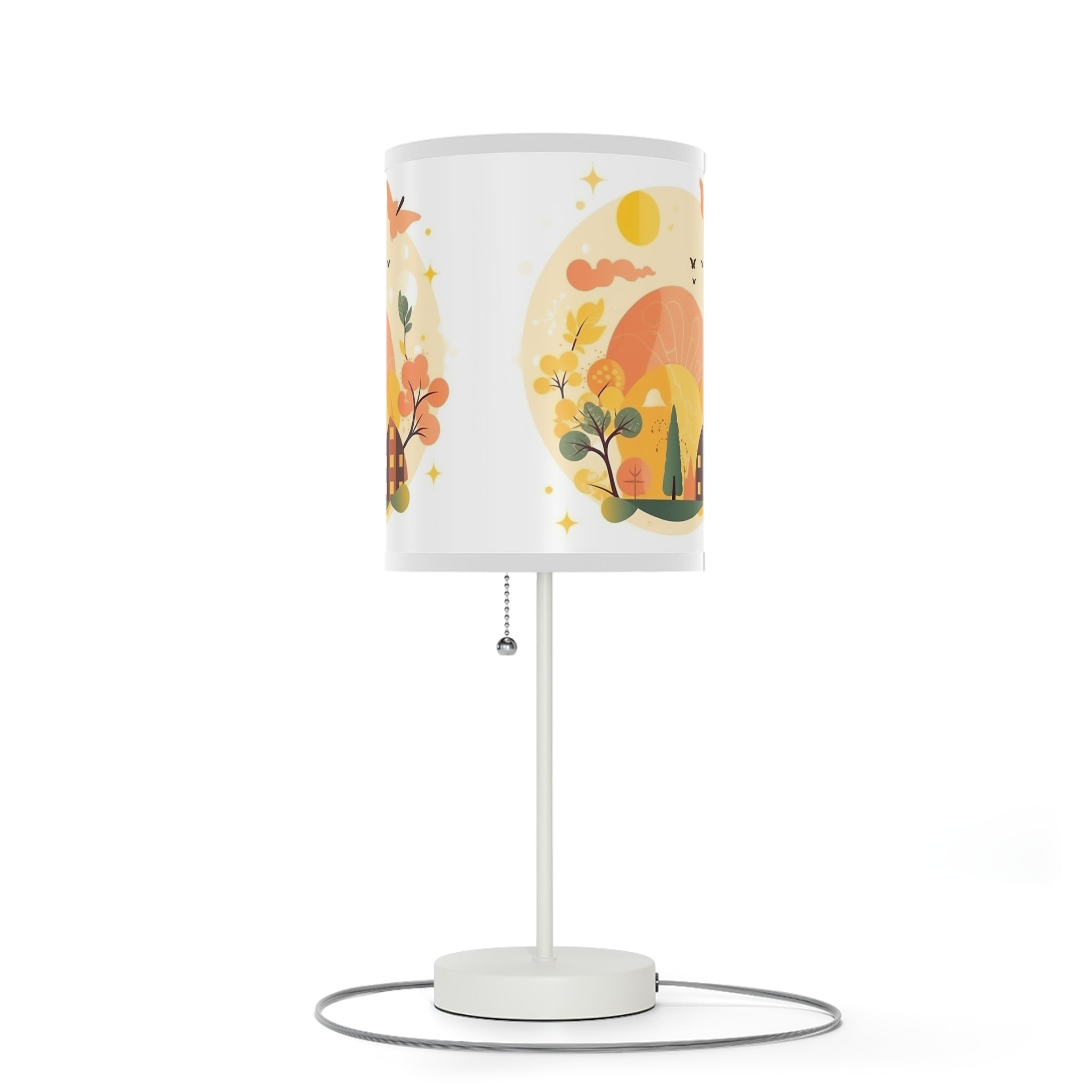 Lamp on a Stand, US|CA plug--Beautiful Dawn/Noon Abstract Illustration Professional Optical Illusion Interpretation