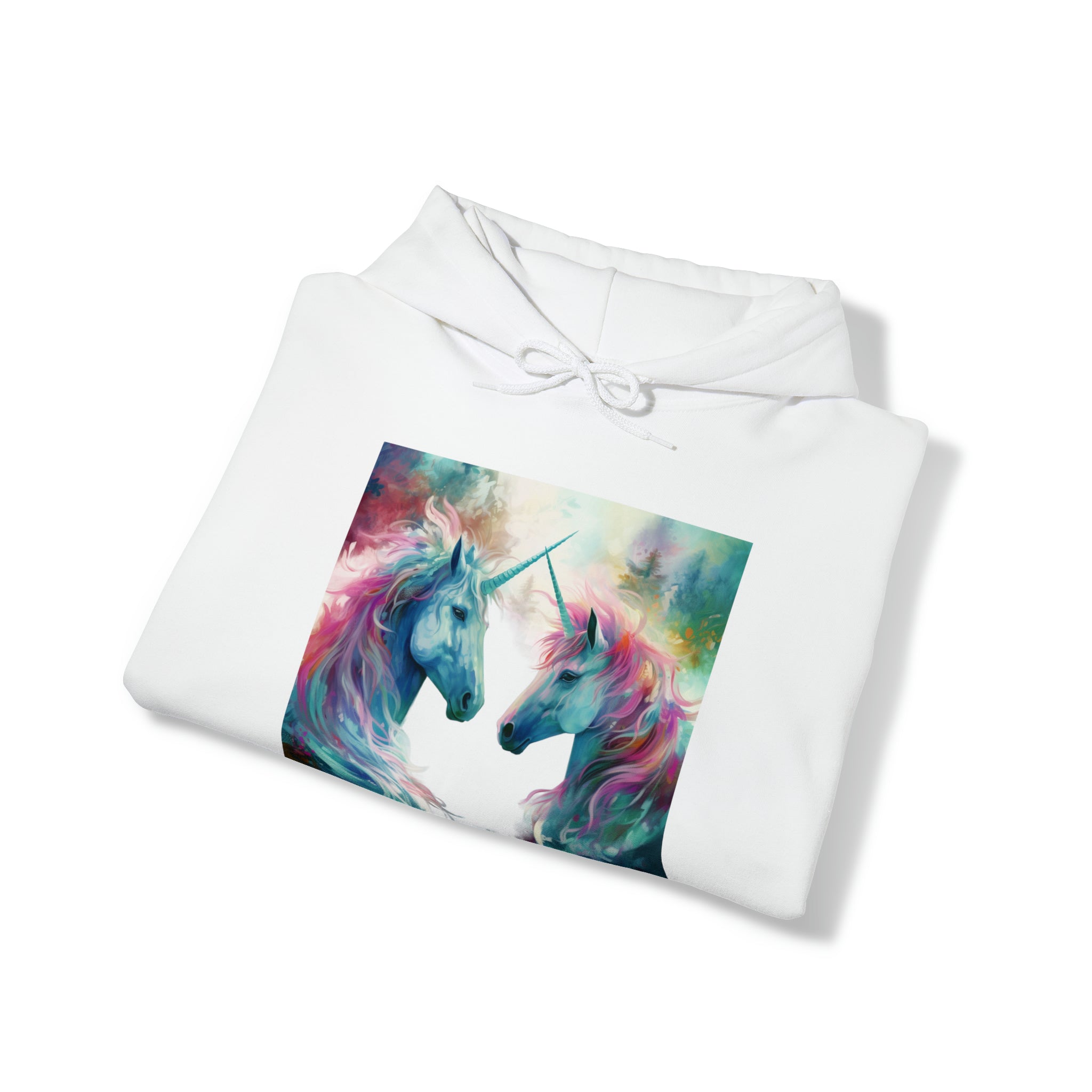 Unisex Heavy Blend™ Hooded Sweatshirt- Unicorns for Fantasy Fans and Lovers of Fairy Tales Gift for Holidays