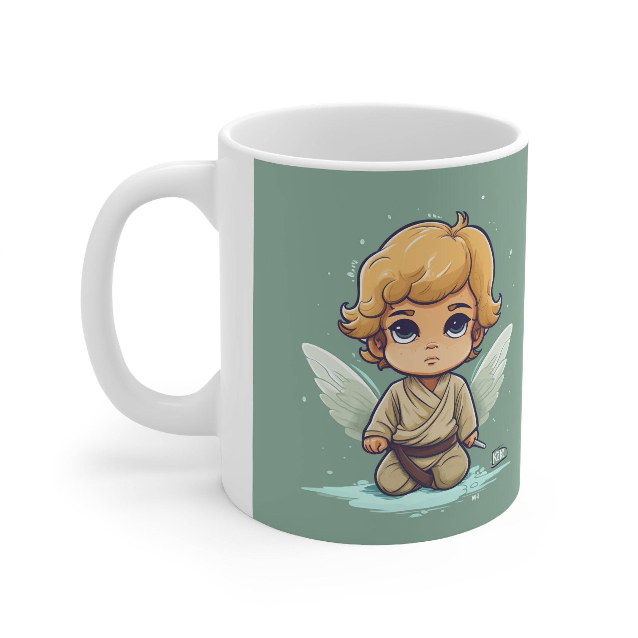 Young Galaxy Hero Romantic Valentine's Day Cupid Ceramic Mug 11oz - Unique Gift for the One You Love or for the Ideal Gift for Friends Media 1 of 4