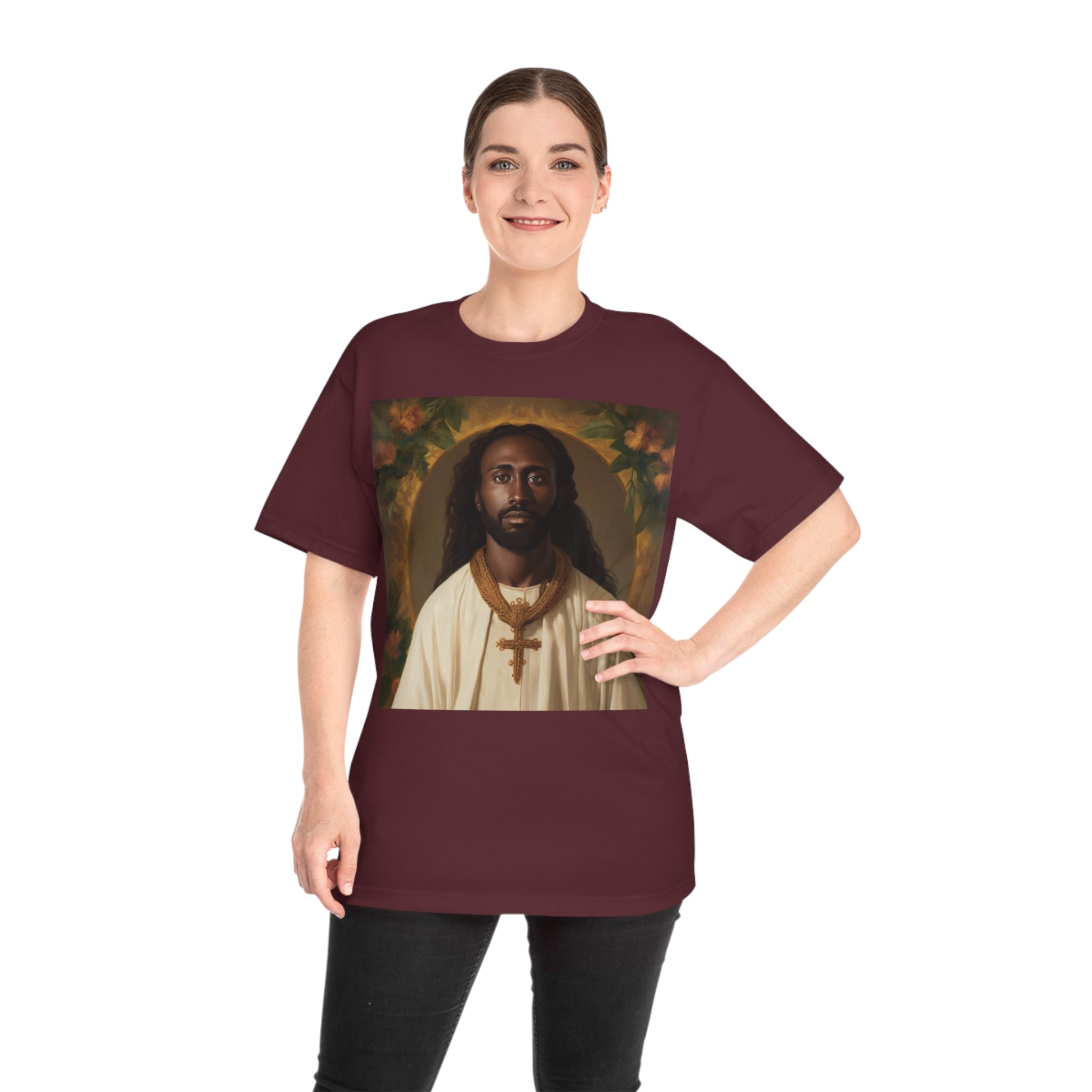 Unity in Faith: ' Classic Painting of African Descent Jesus' Unisex Hammer™ T-Shirt - Celebrate Diversity in Spirituality with a Groundbreaking Art-Inspired Design