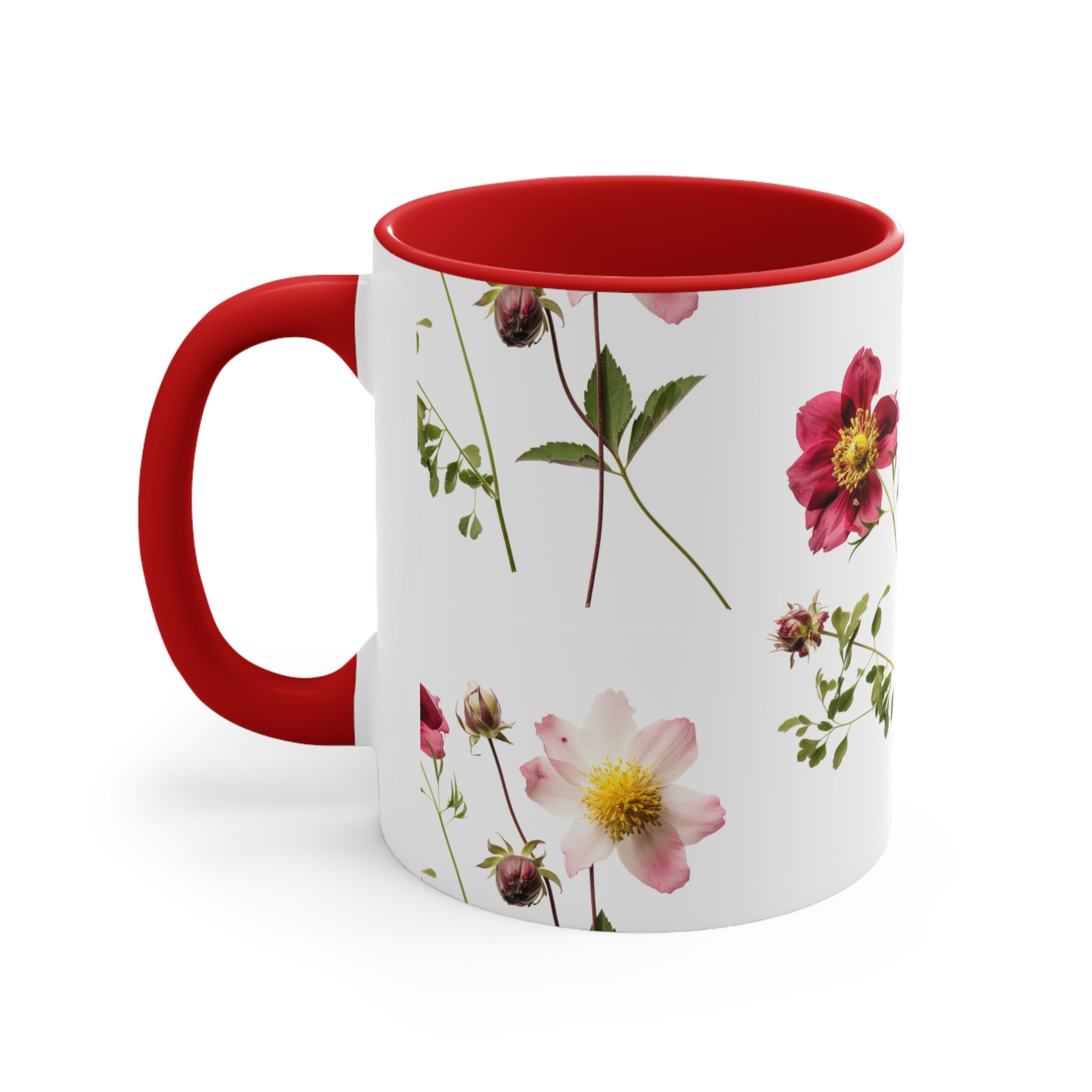 Cute Floral Coffee Mug Coffee Cup With Beautiful Photorealistic Flowers for Hot Starbucks Coffee or Yeti Drinks