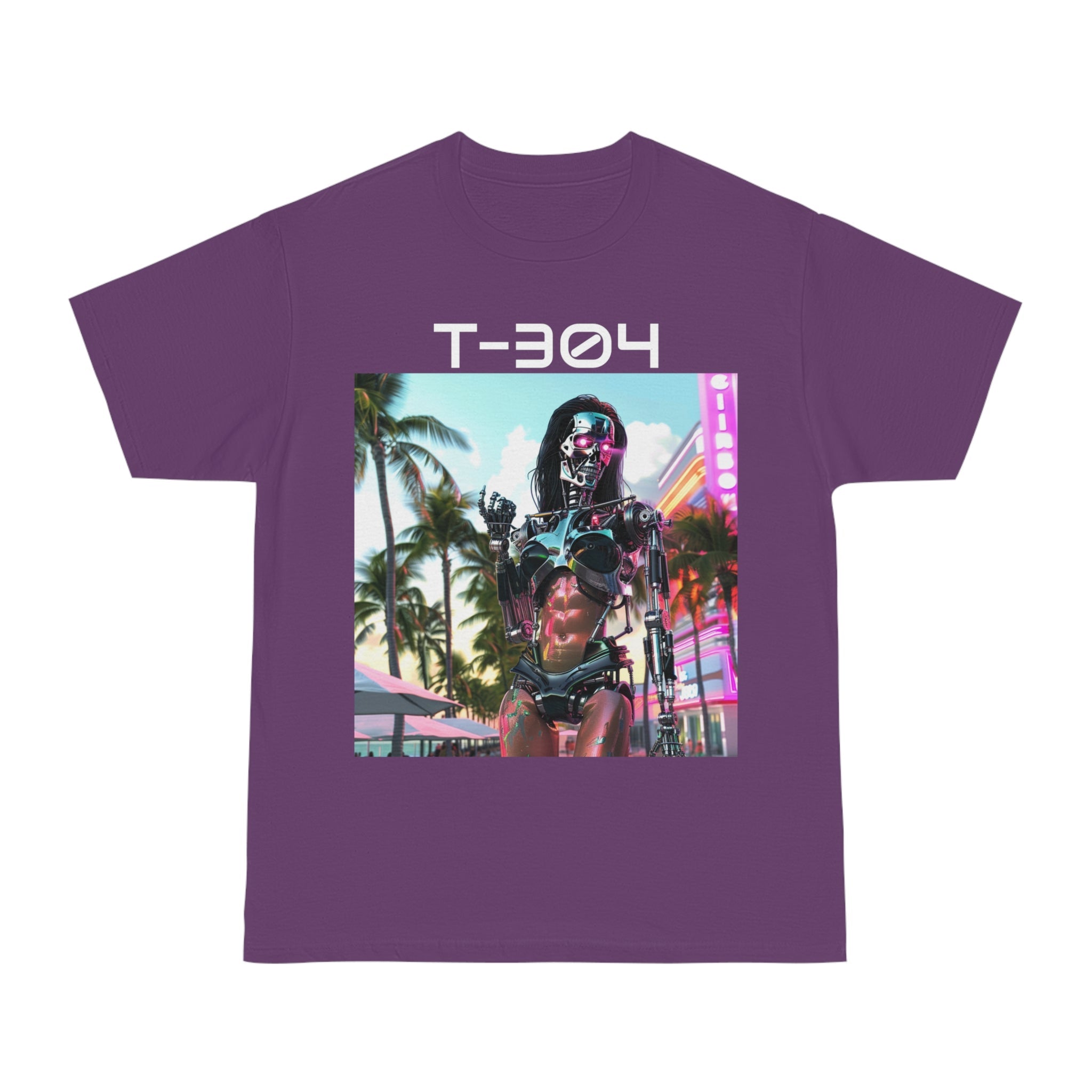 Future Chic: Retro Sci-Fi T-304 'On-Fleek Assassin Glam Gal Unisex Hammer™ T-Shirt - The Ultimate Fusion of Fashion and Fantasy