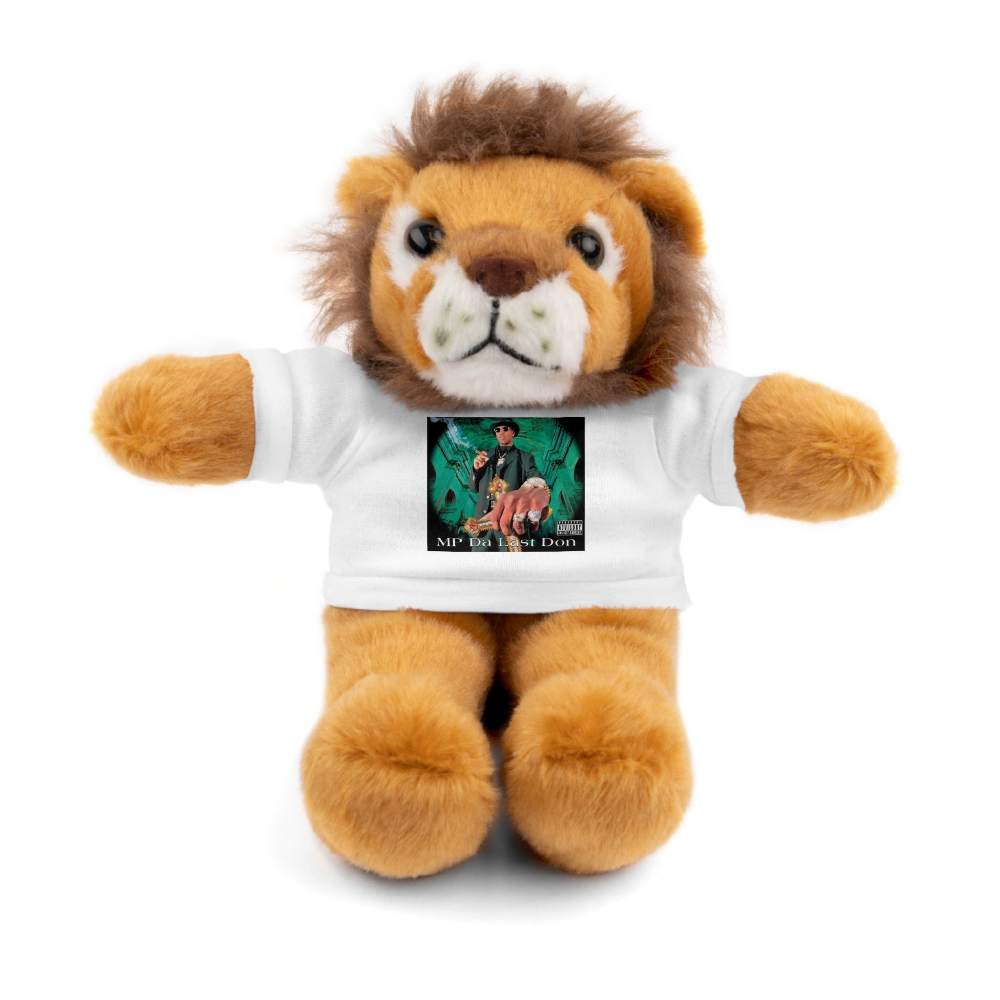 Nostalgic Vibes: Stuffed Animals with 90's Louisiana Rap Icon Tee - Retro Plush Toy for Hip Hop Fans