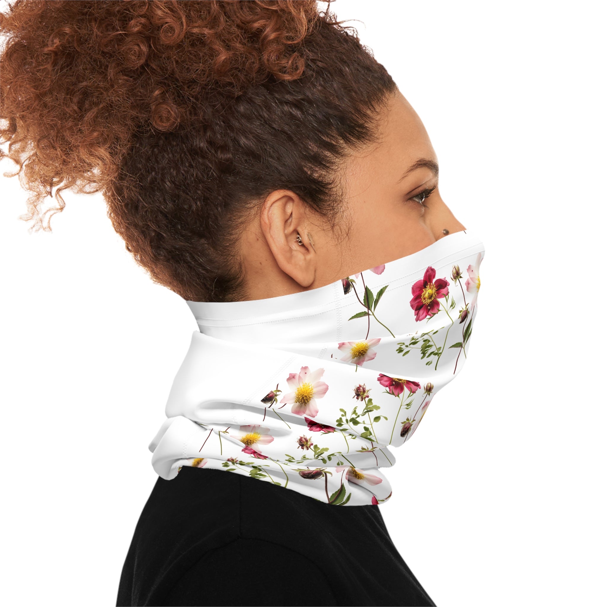 Floral Pattern Lightweight Neck Gaiter Breathable Face Mask Breathable Face Covering Neck Gaiter Breathable Face Scarf Gift