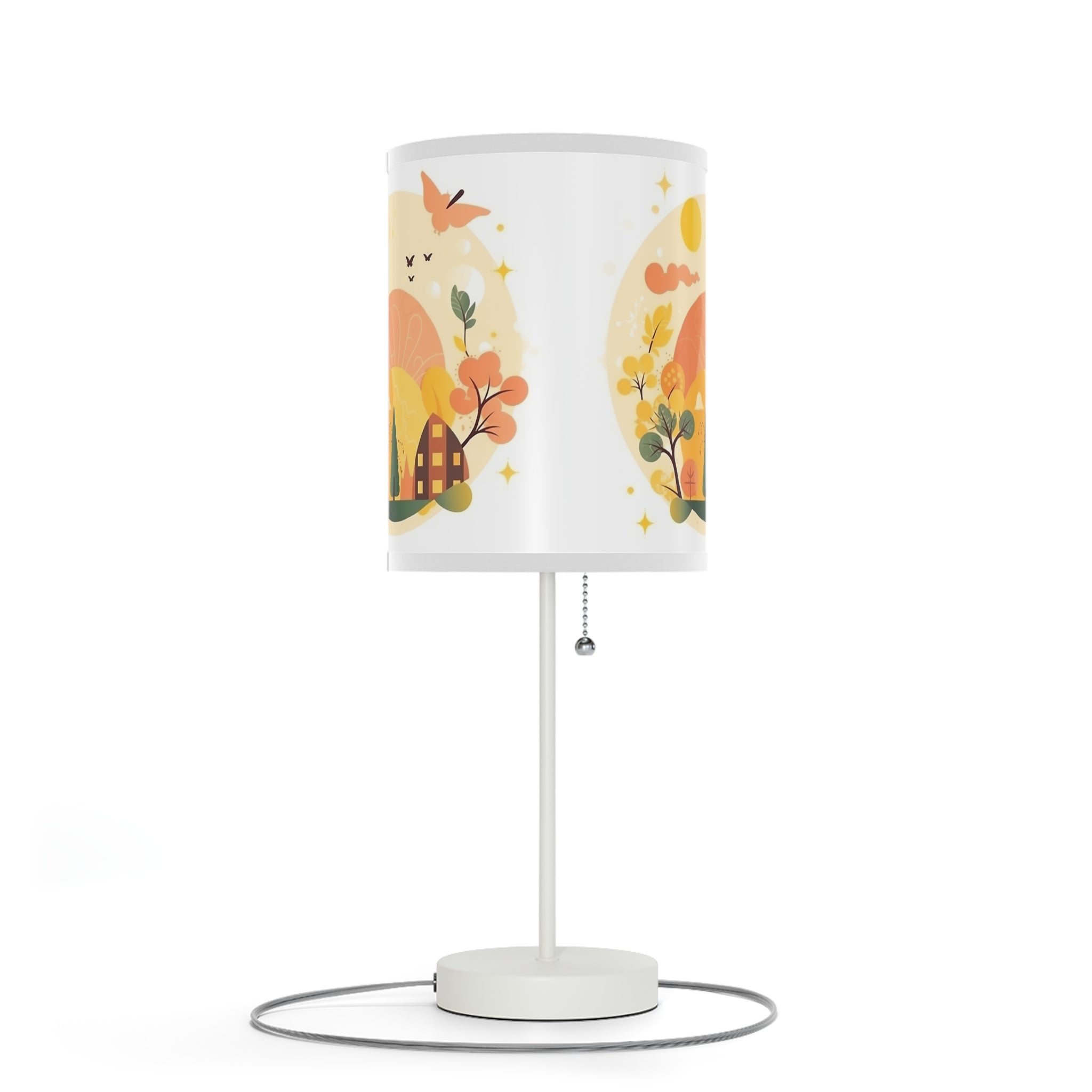 Lamp on a Stand, US|CA plug--Beautiful Dawn/Noon Abstract Illustration Professional Optical Illusion Interpretation