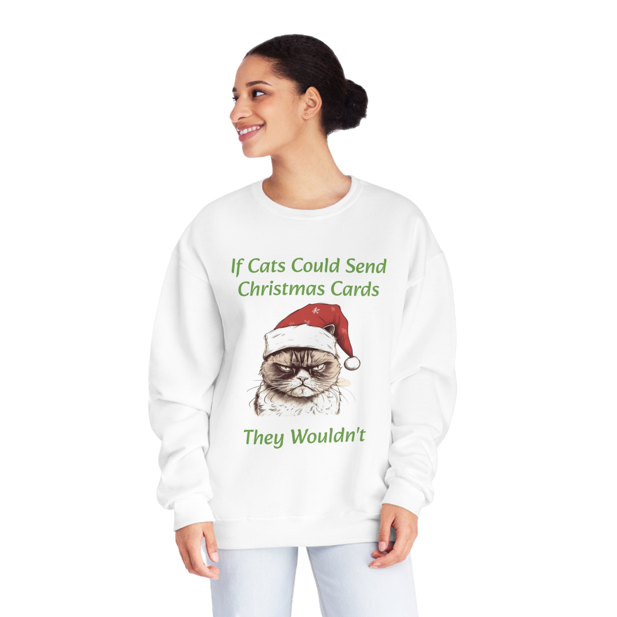 Unisex NuBlend® Crewneck Sweatshirt- "If Cats Could..." Humorous Gift for Holidays Great For Holiday Events and Events