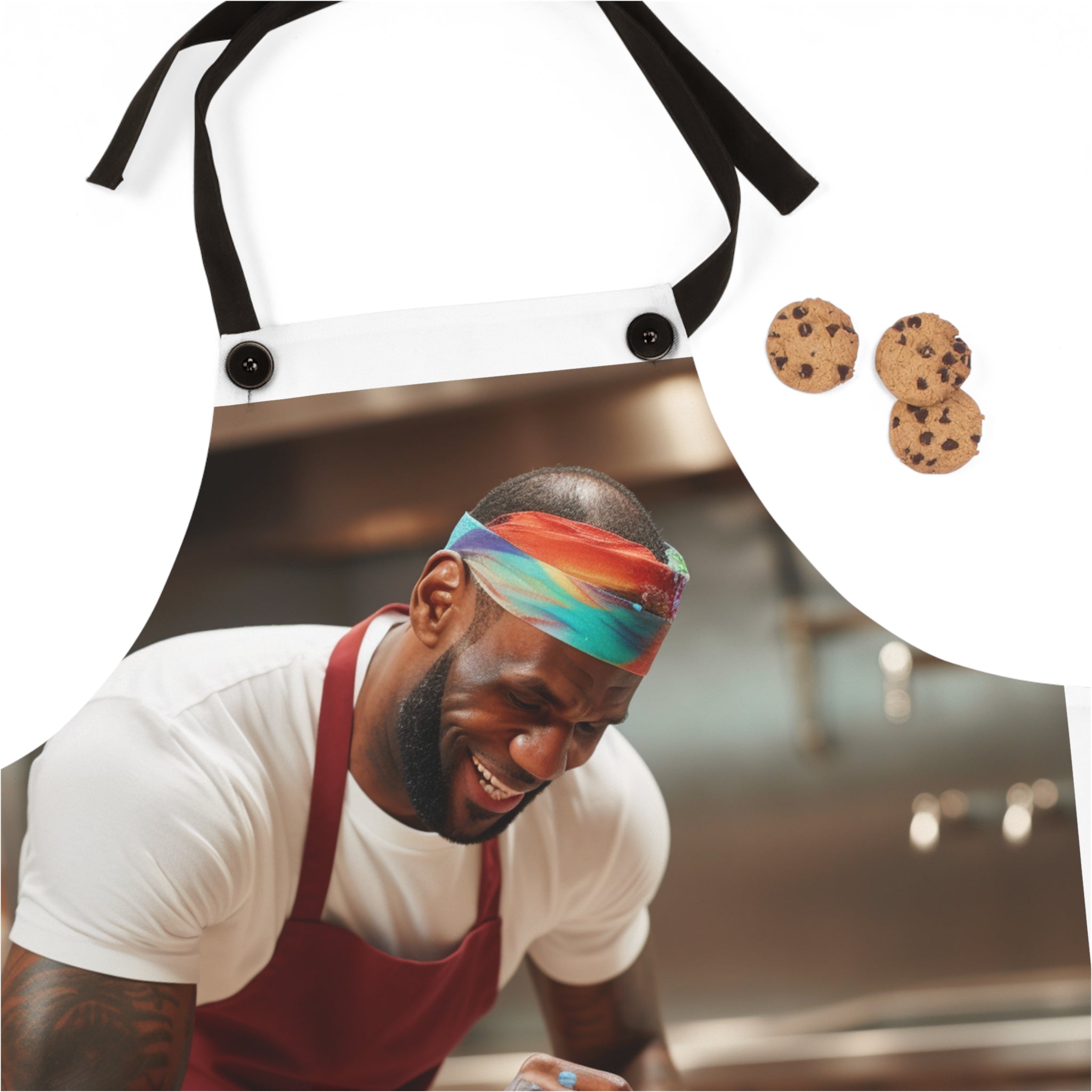 Elevate Your Baking Game with the Basketball Icon Baking Cake Apron (AOP) - A Sporty Culinary Companion