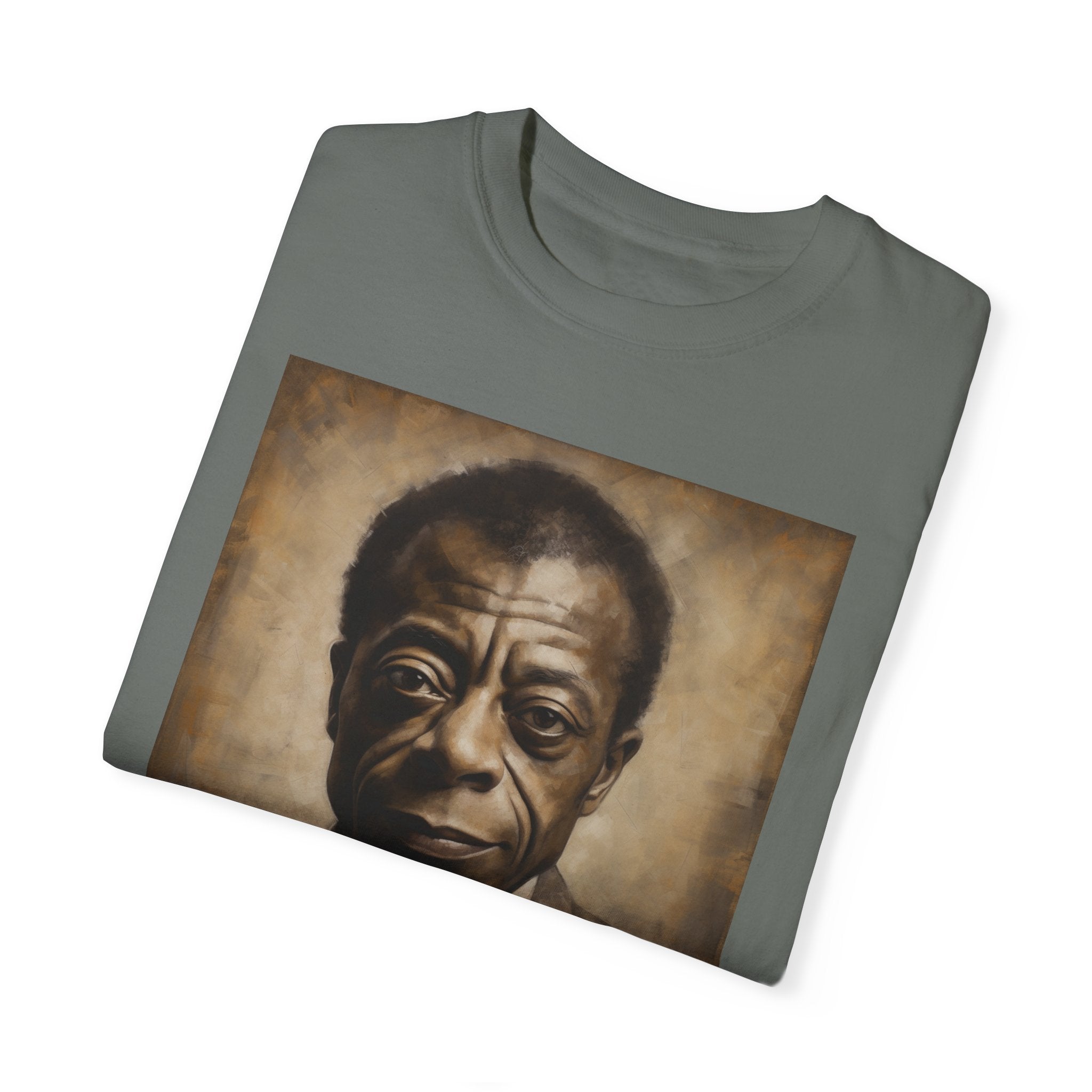 Show Civil Rights Support and Awareness in Comfort With Portrait of Iconic African American Pioneer Portrait Unisex Garment-Dyed T-shirt - Tribute to a Renowned Writer and Civil Rights Activist Ideal For History Scholars