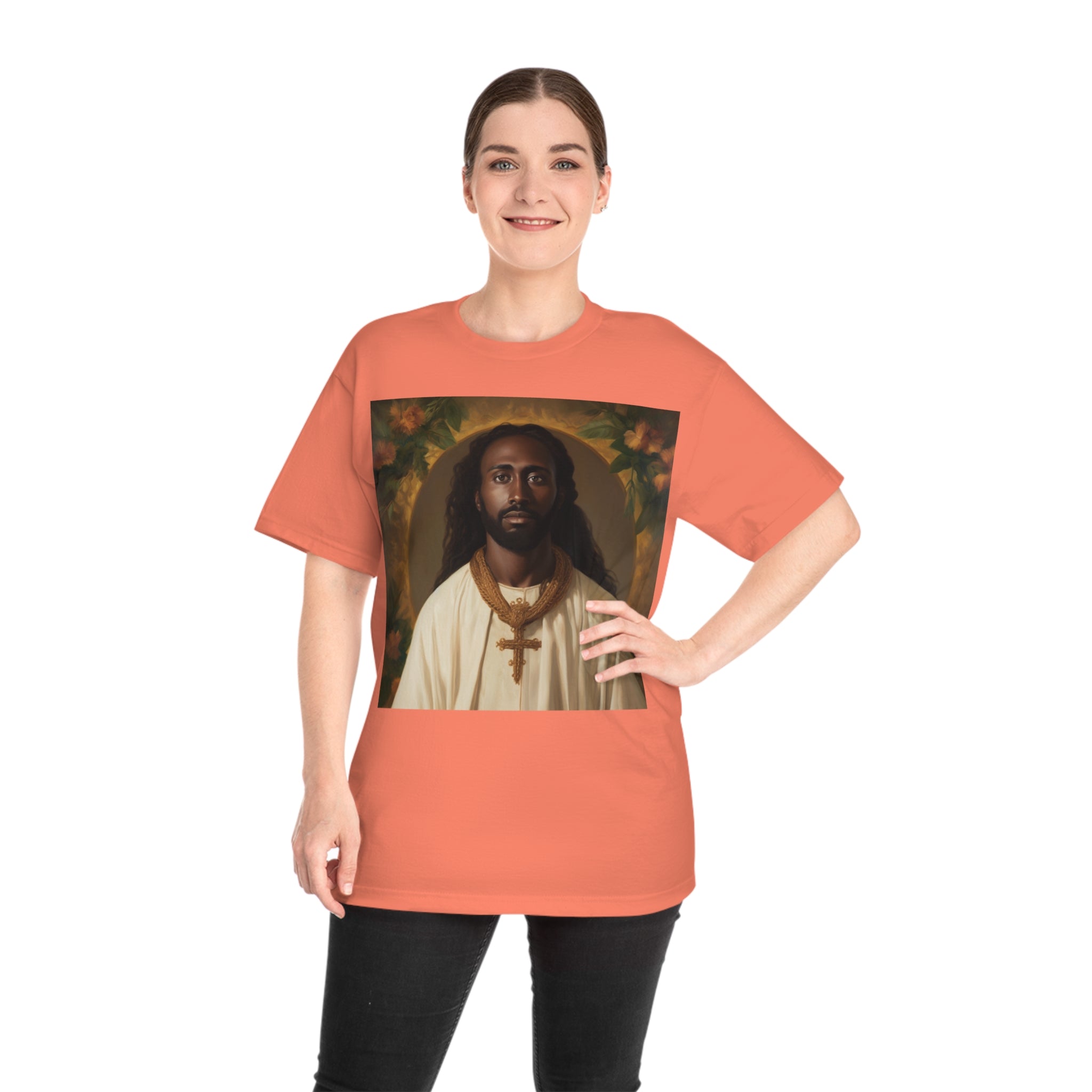 Unity in Faith: ' Classic Painting of African Descent Jesus' Unisex Hammer™ T-Shirt - Celebrate Diversity in Spirituality with a Groundbreaking Art-Inspired Design